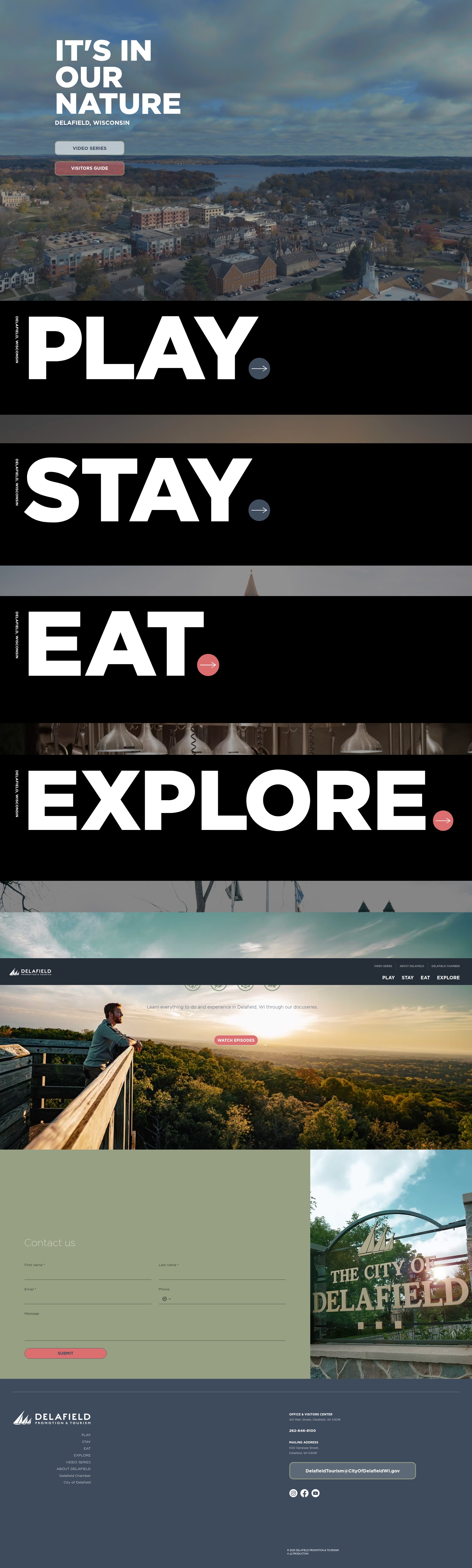 Screenshot of www.visitdelafield.org
