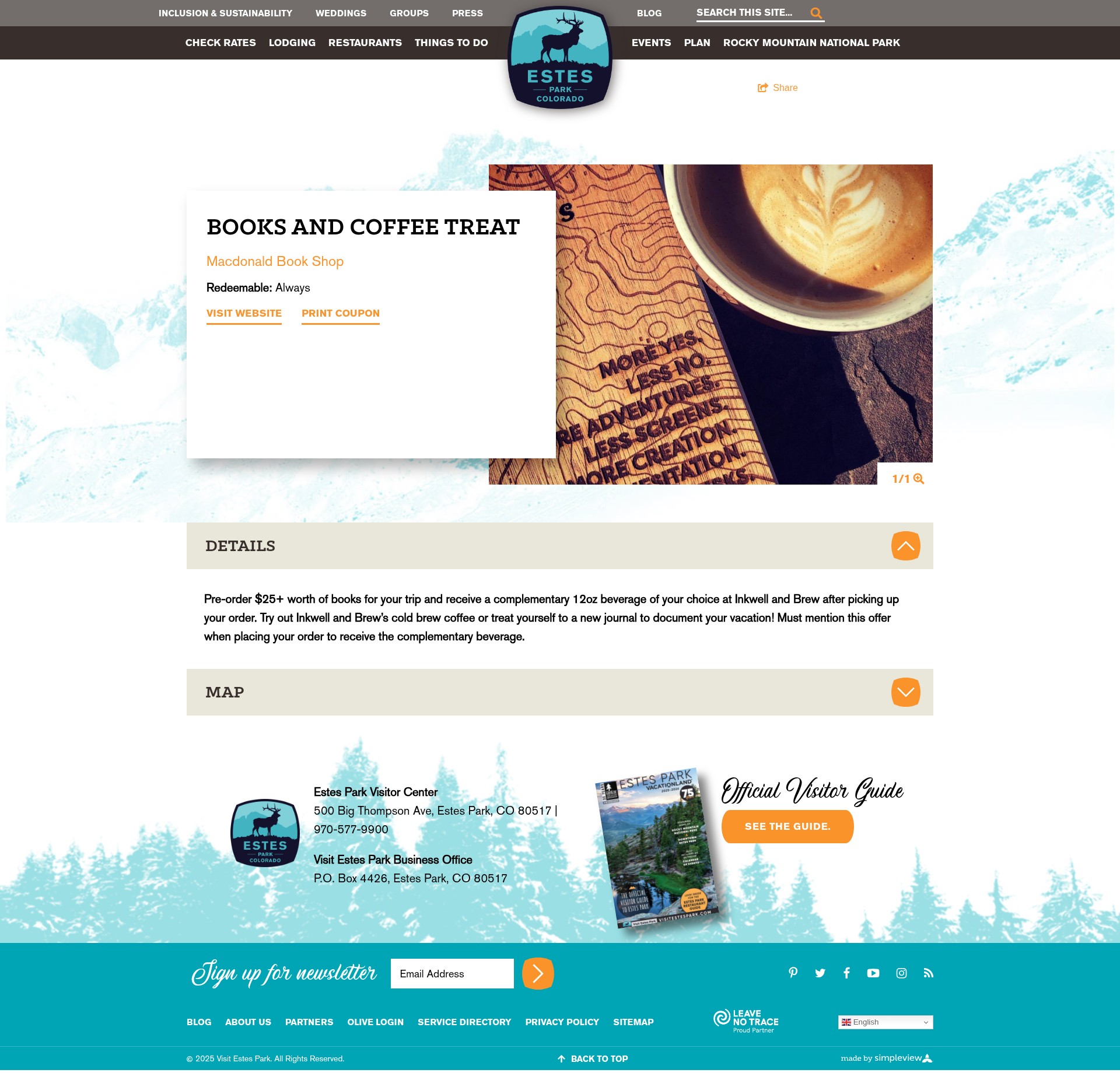 Screenshot of www.visitestespark.com