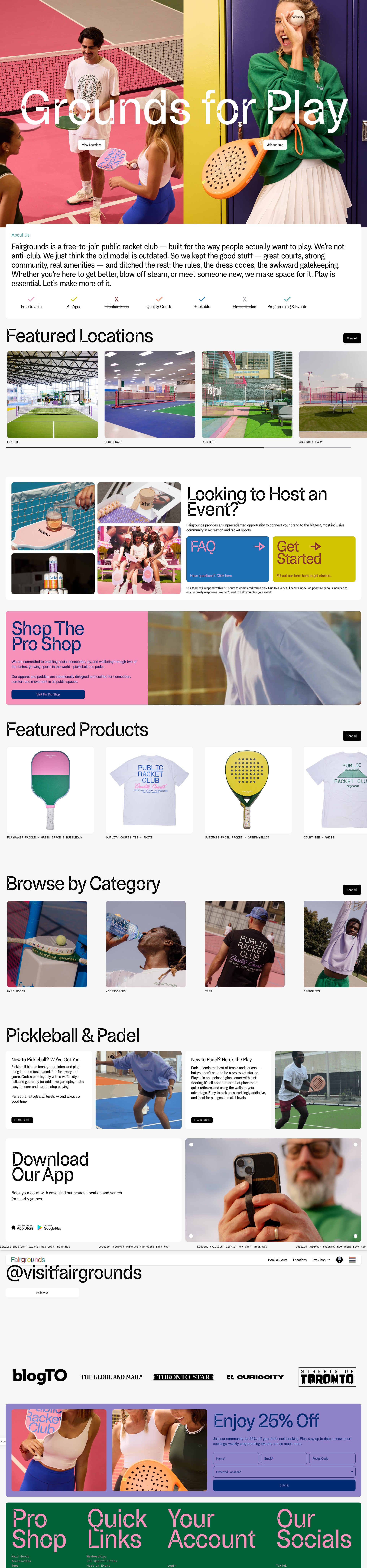 Screenshot of www.visitfairgrounds.com