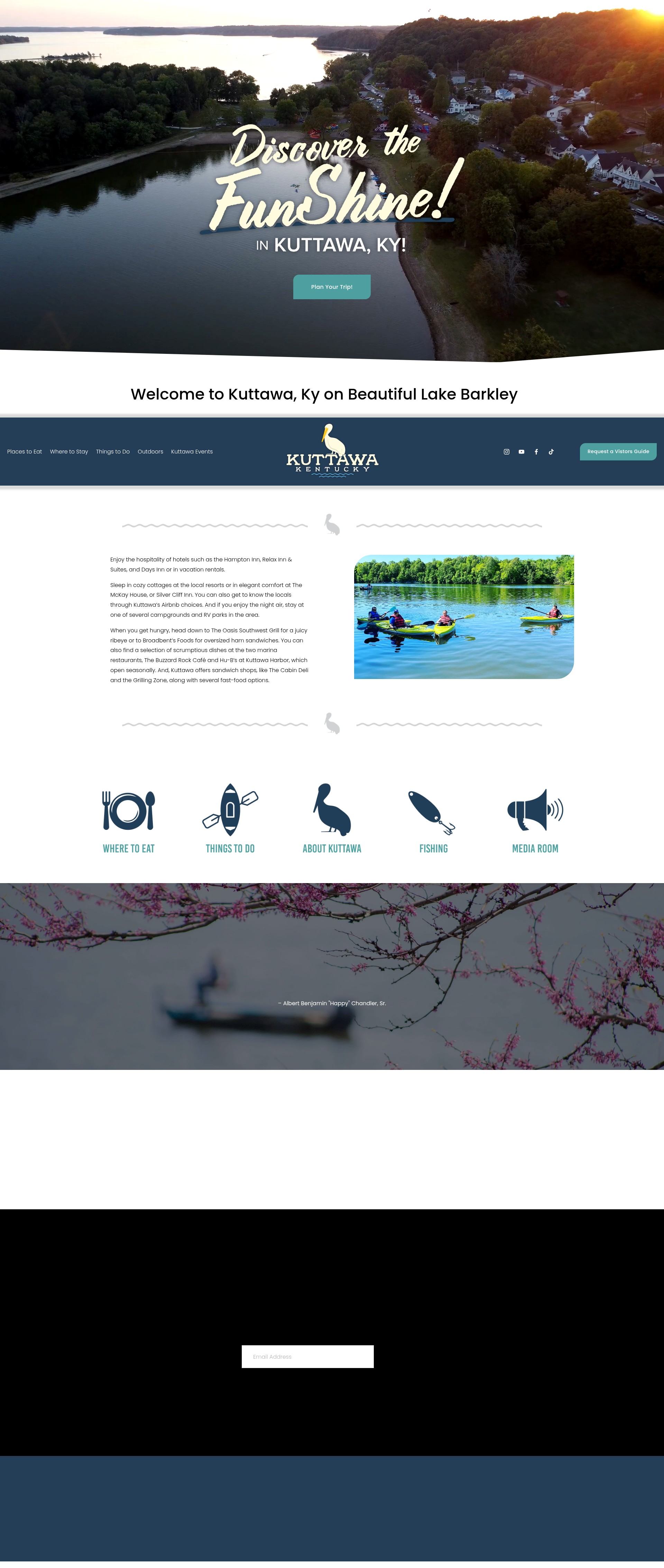 Screenshot of www.visitkuttawaky.com
