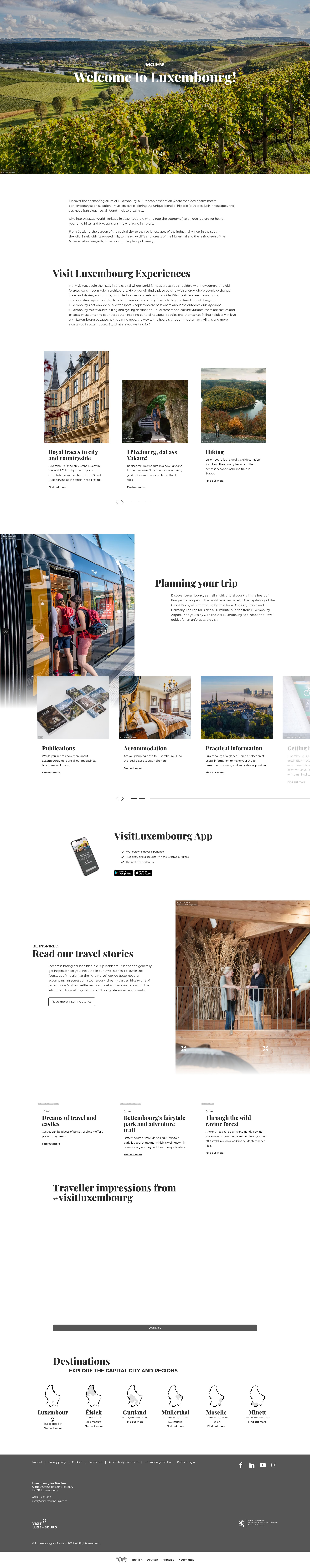 Screenshot of www.visitluxembourg.com