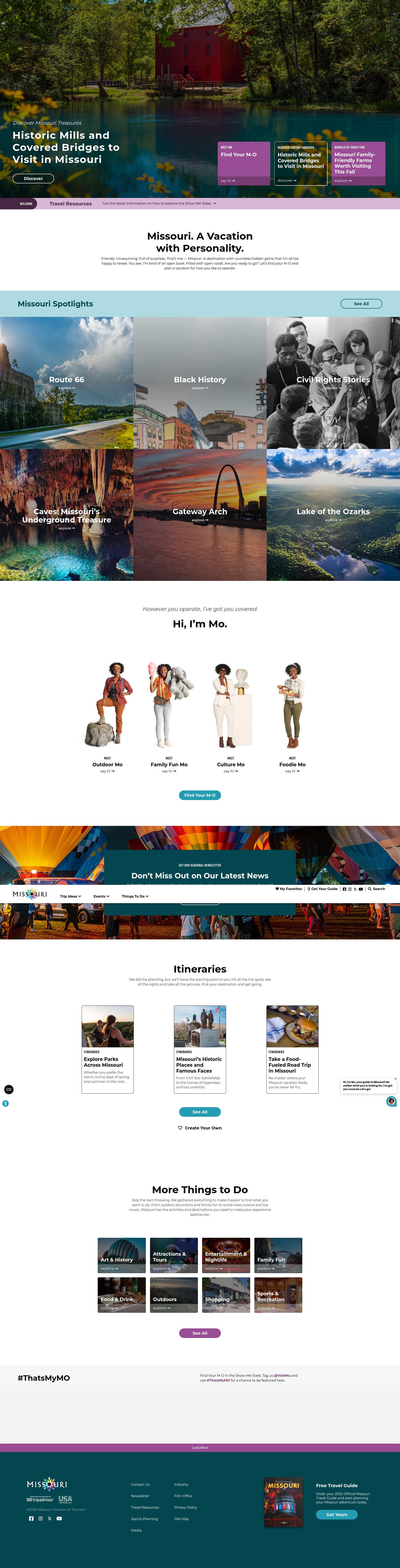 Screenshot of www.visitmo.com