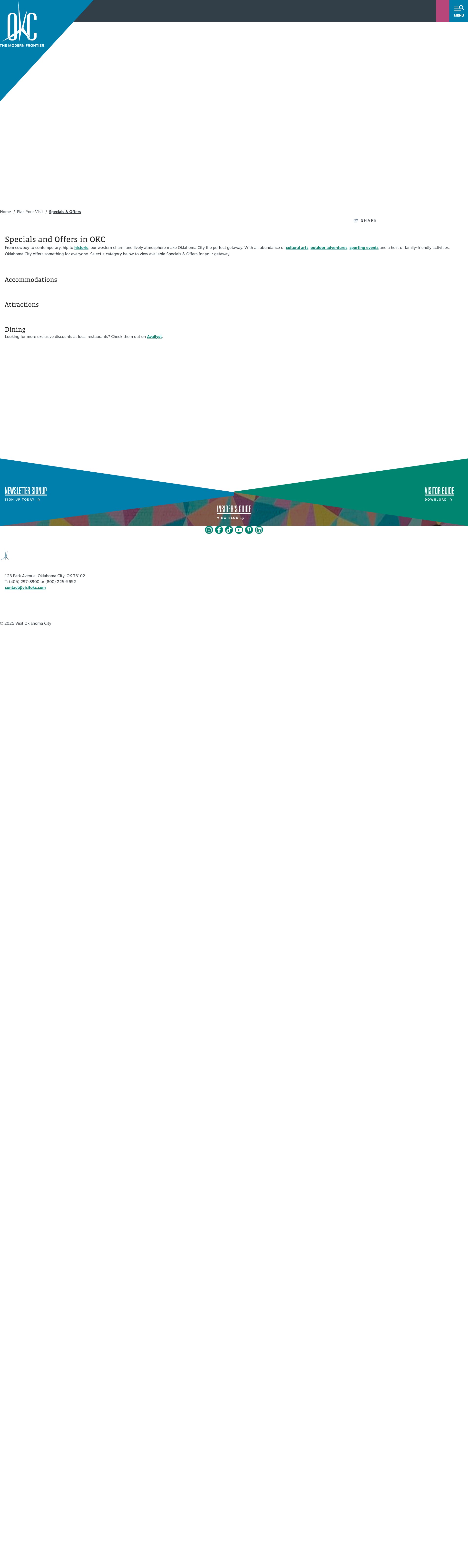 Screenshot of www.visitokc.com