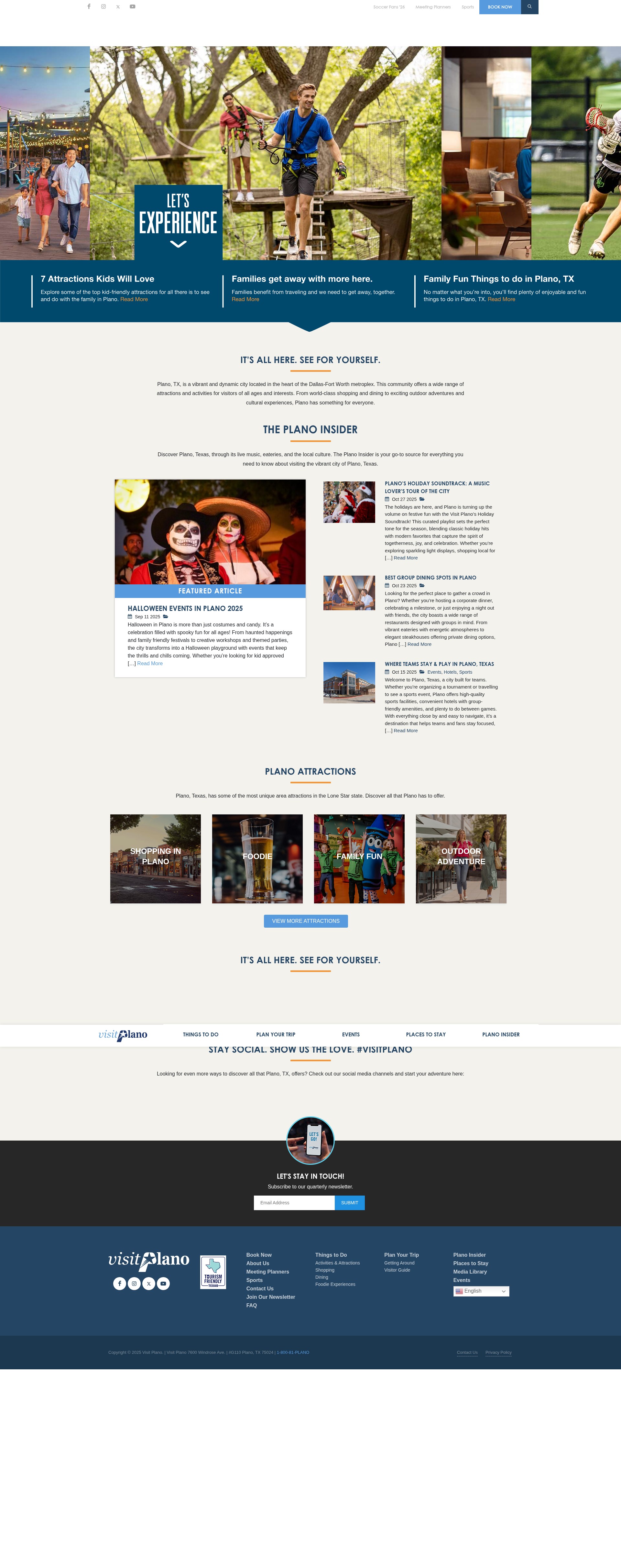 Screenshot of www.visitplano.com