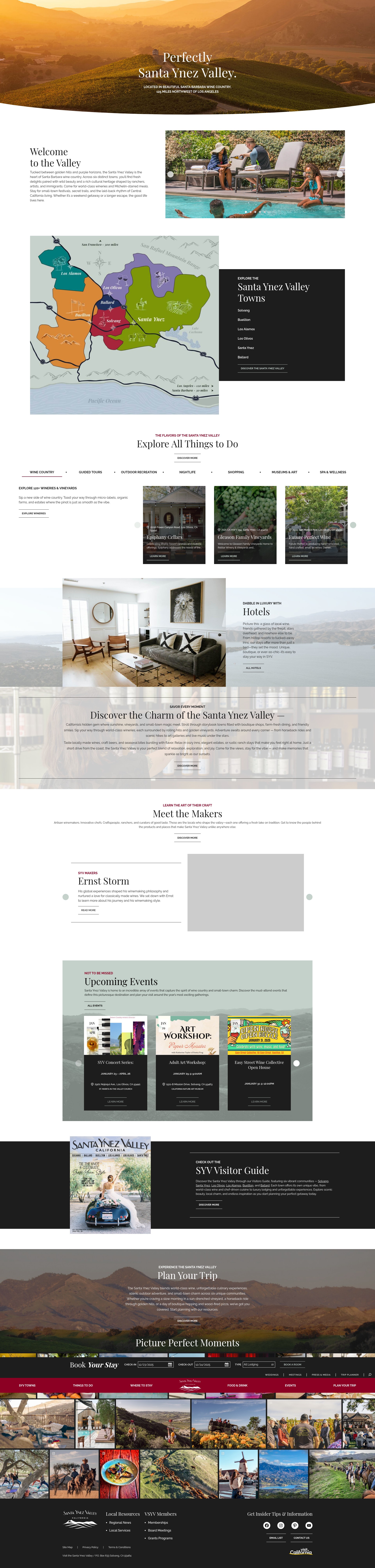Screenshot of www.visitsyv.com