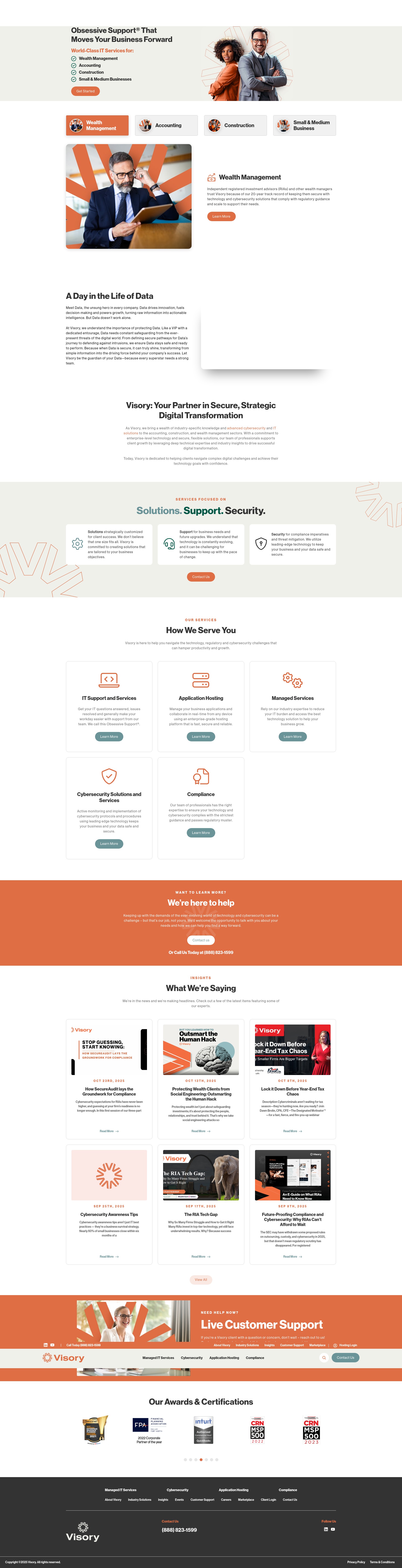 Screenshot of www.visory.net