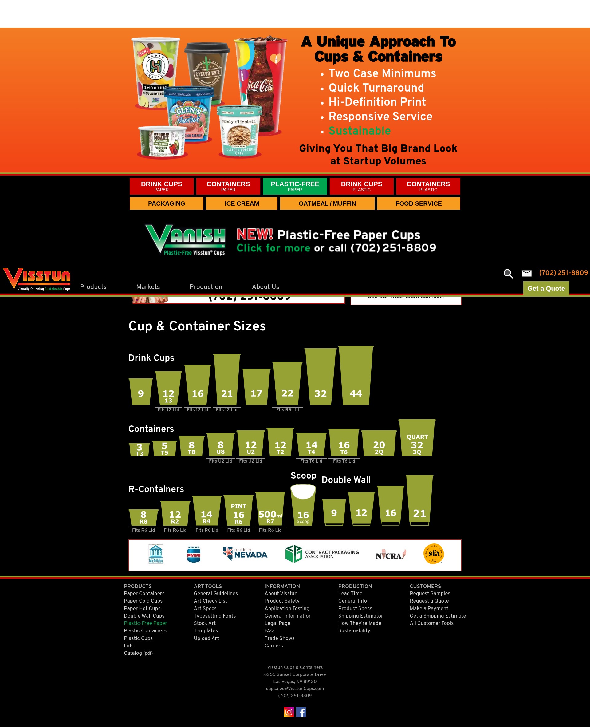 Screenshot of www.visstuncups.com
