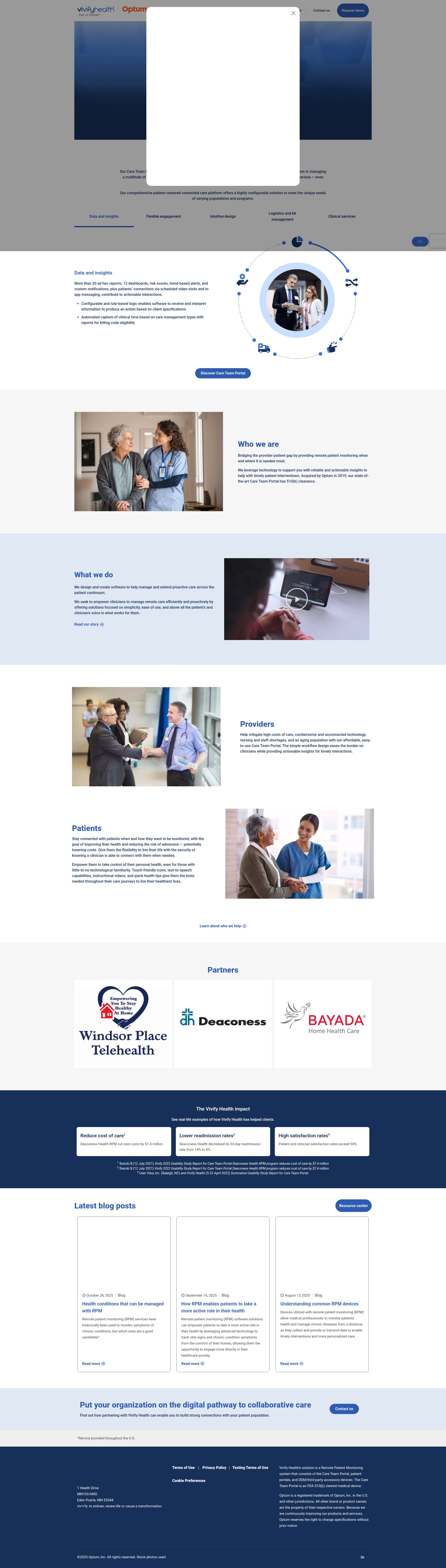Screenshot of www.vivifyhealth.com