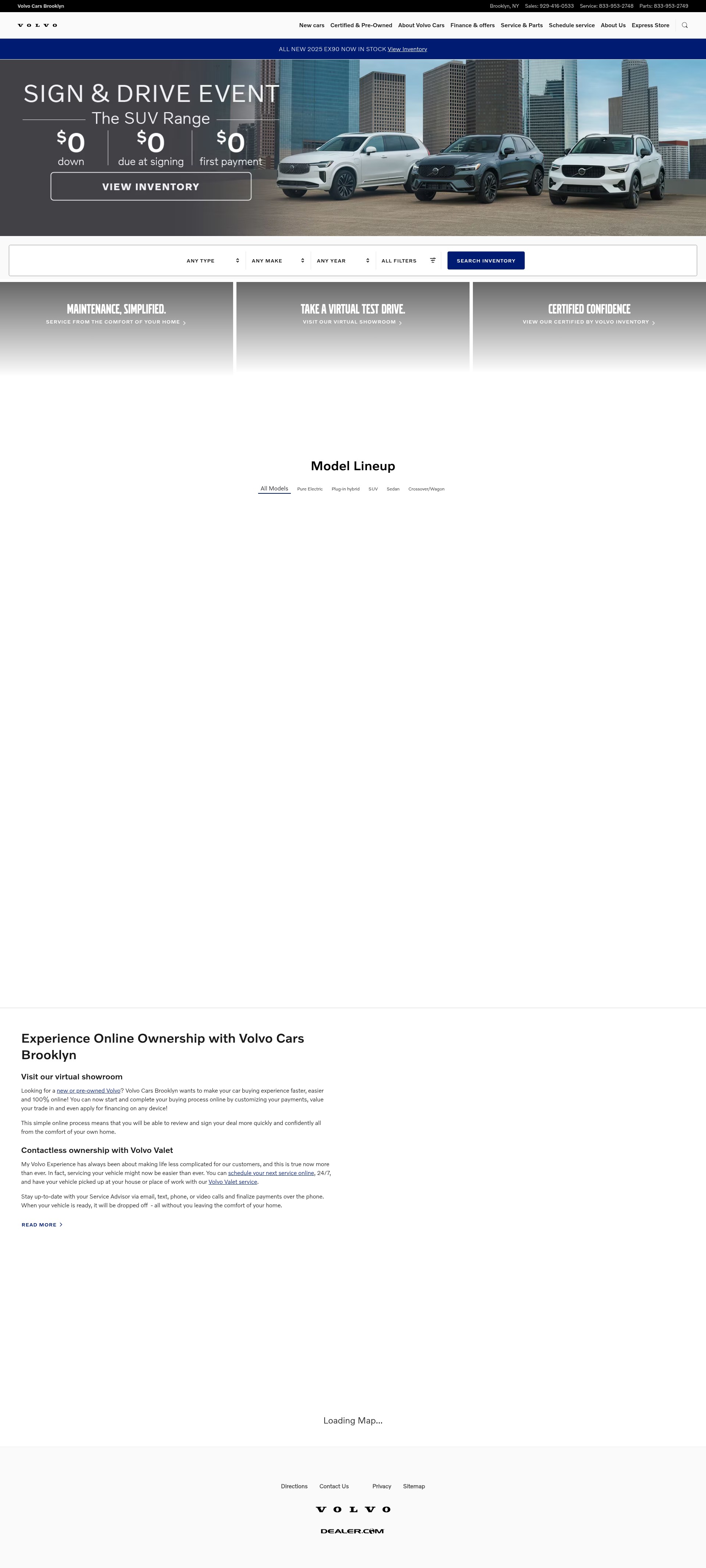 Screenshot of www.volvocarsbrooklyn.com
