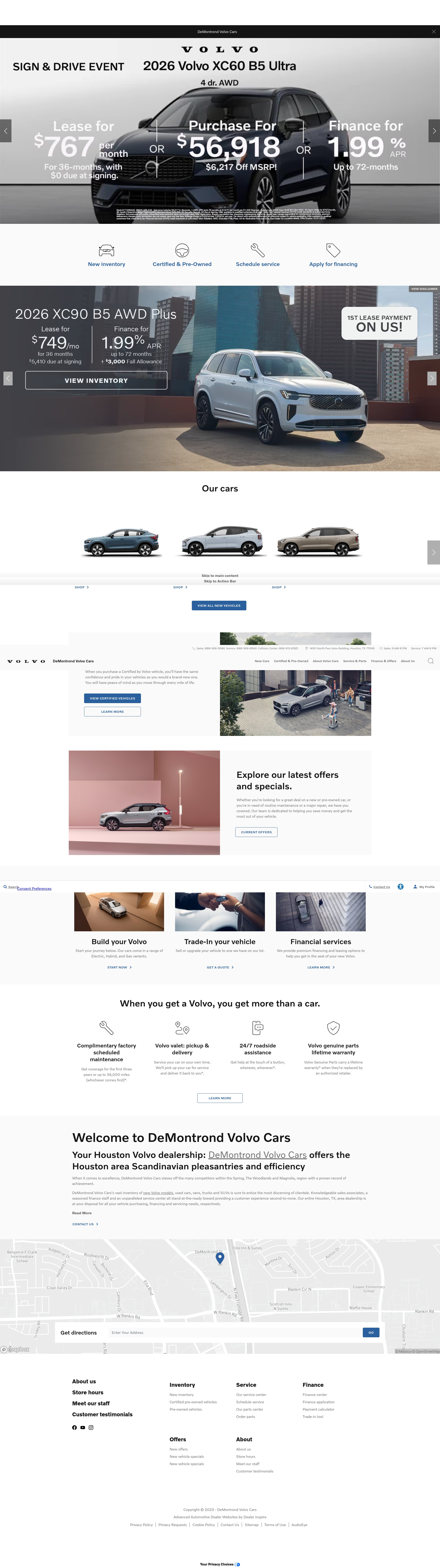 Screenshot of www.volvocarsdemontrond.com