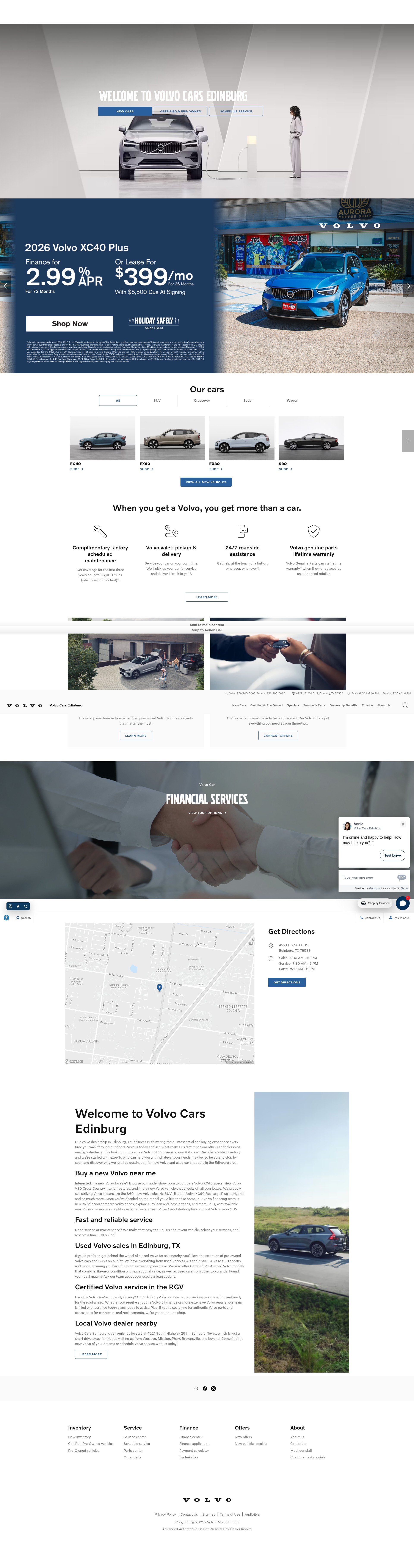 Screenshot of www.volvocarsedinburg.com