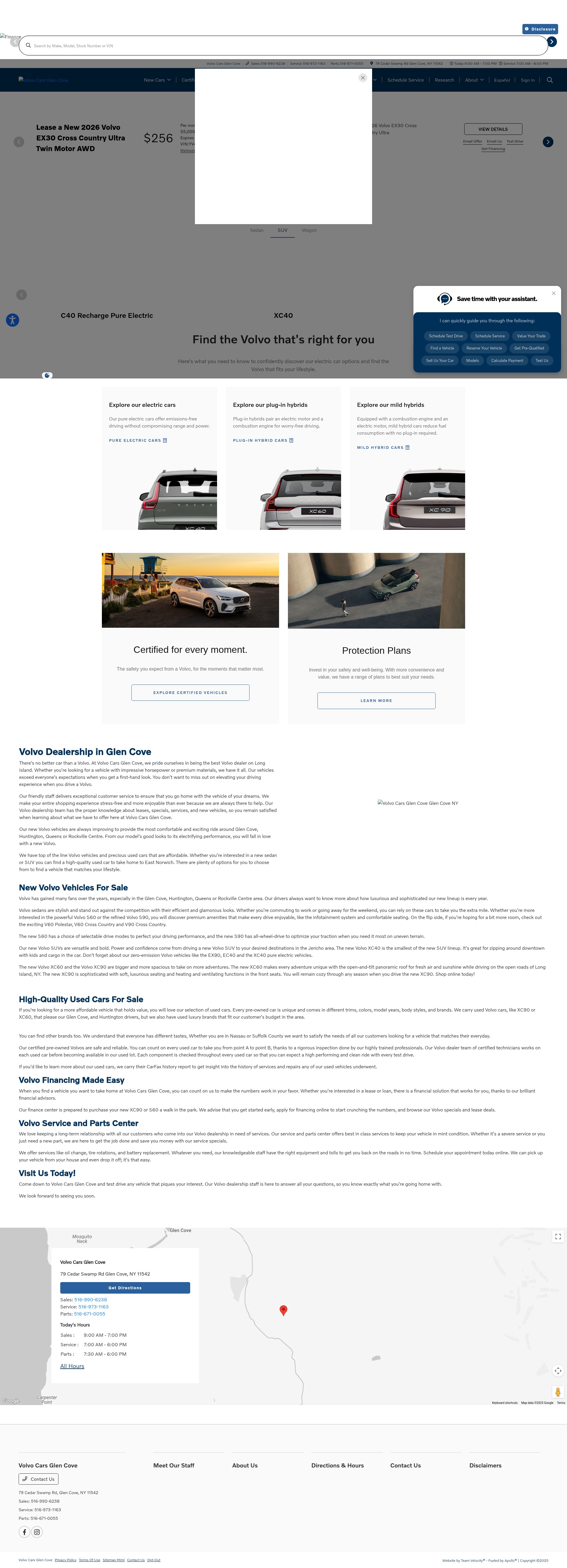 Screenshot of www.volvocarsglencove.com