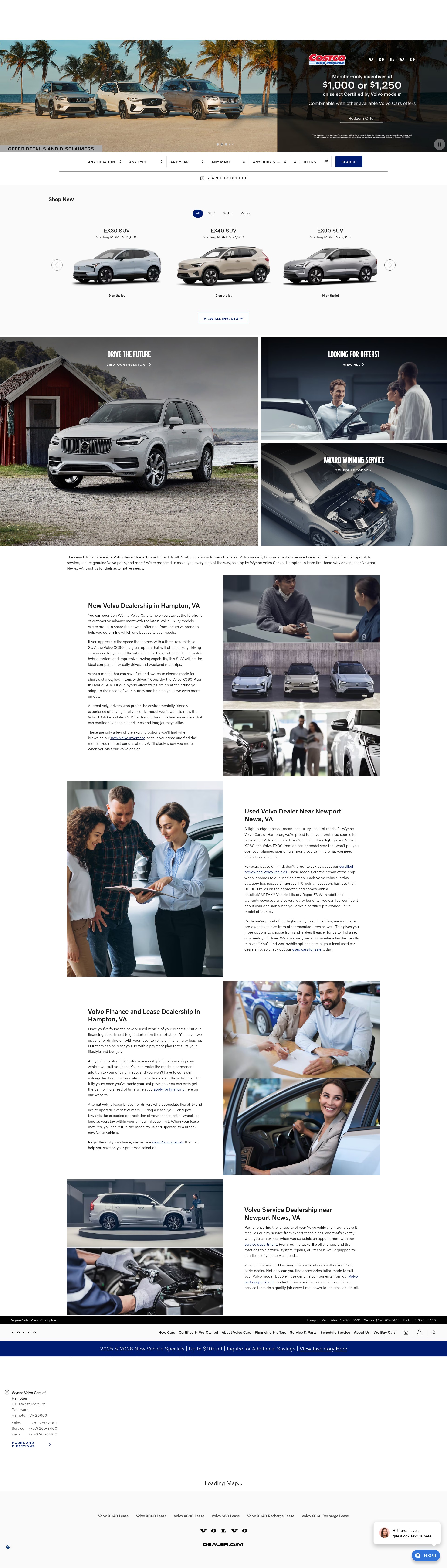 Screenshot of www.volvocarshampton.com