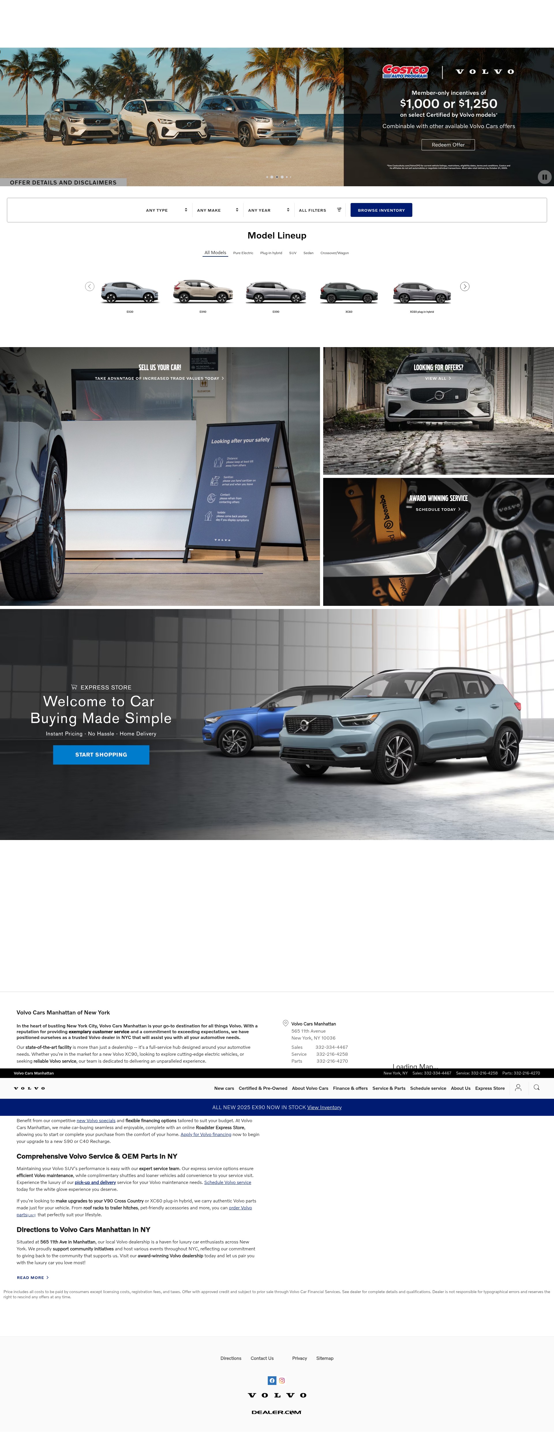 Screenshot of www.volvocarsmanhattan.com