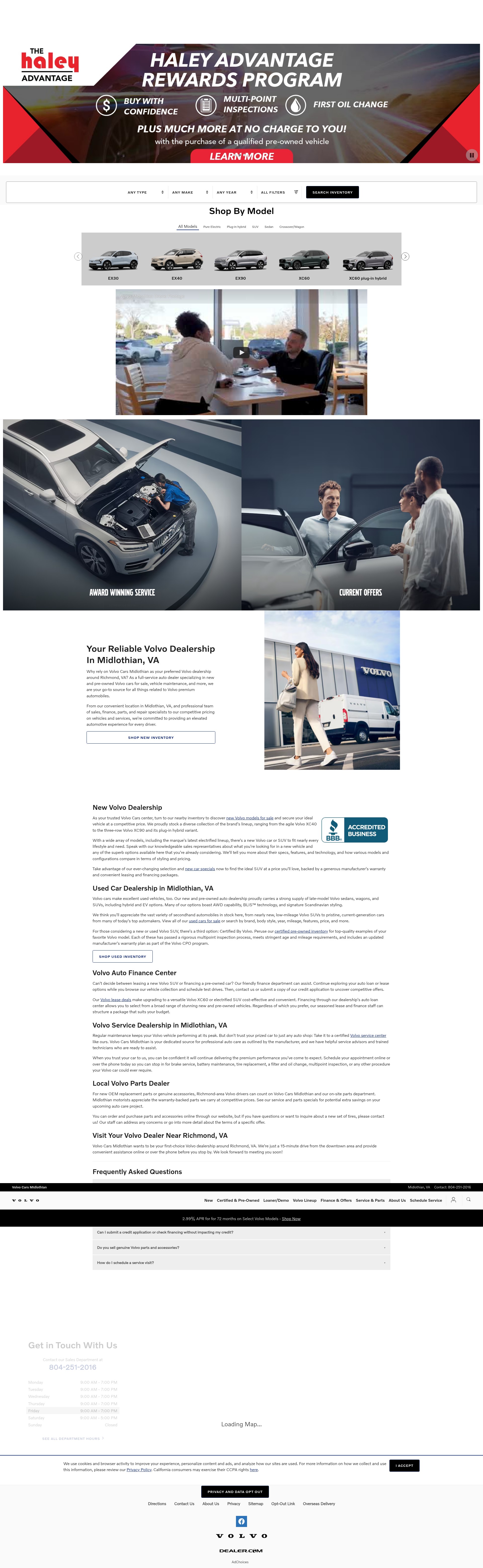 Screenshot of www.volvocarsmidlothian.com