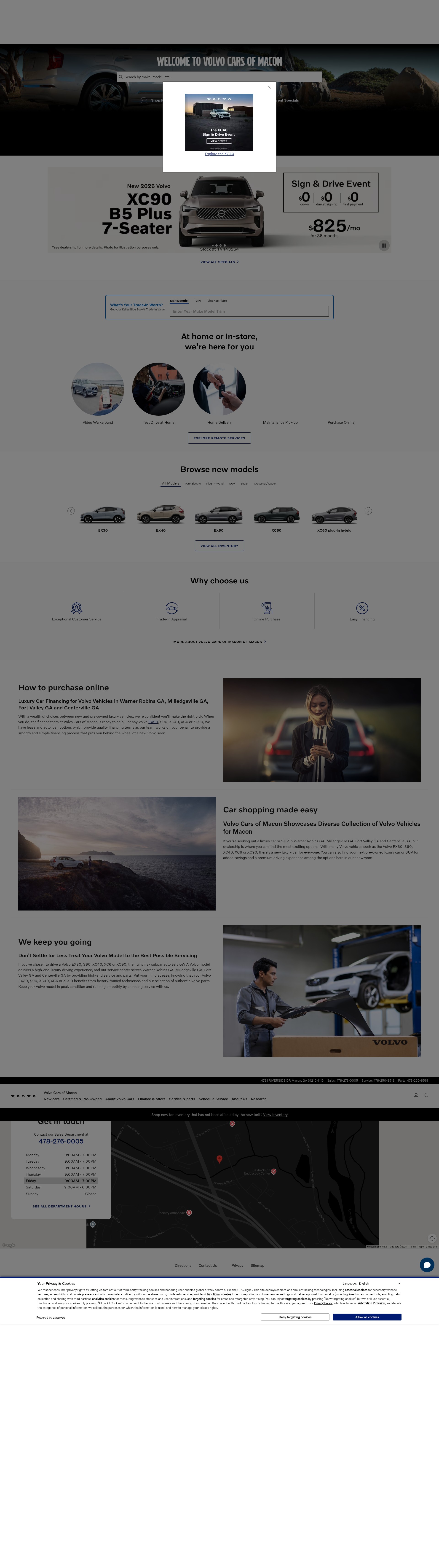 Screenshot of www.volvocarsofmacon.com