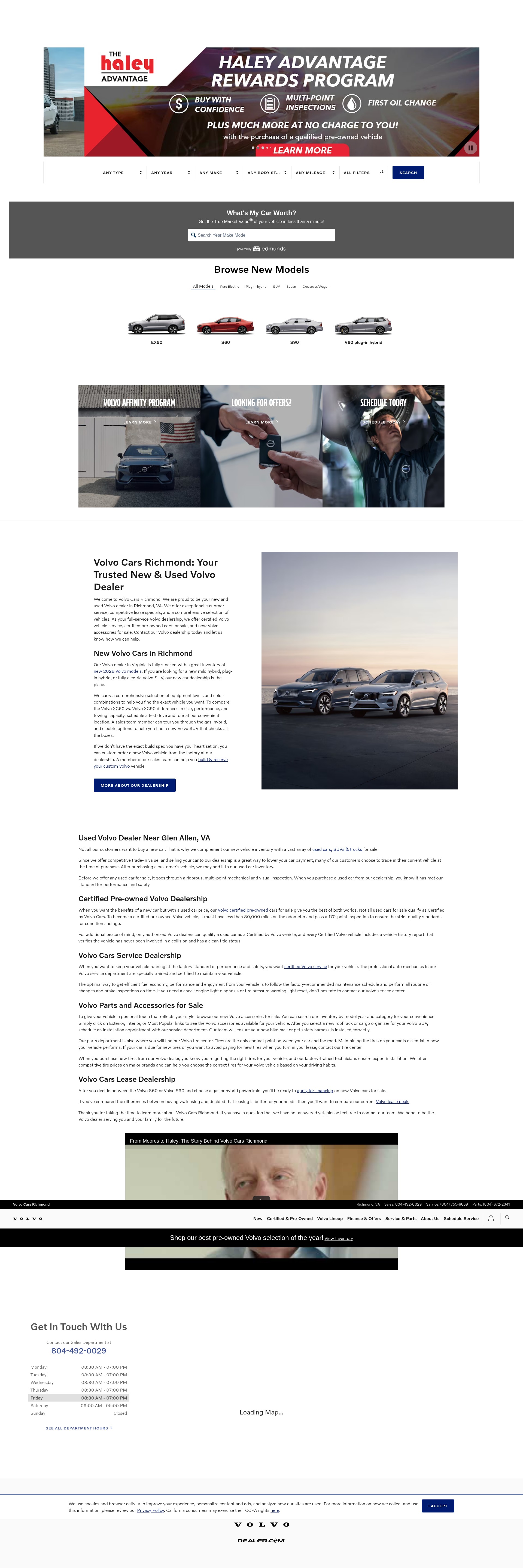 Screenshot of www.volvocarsrichmond.com