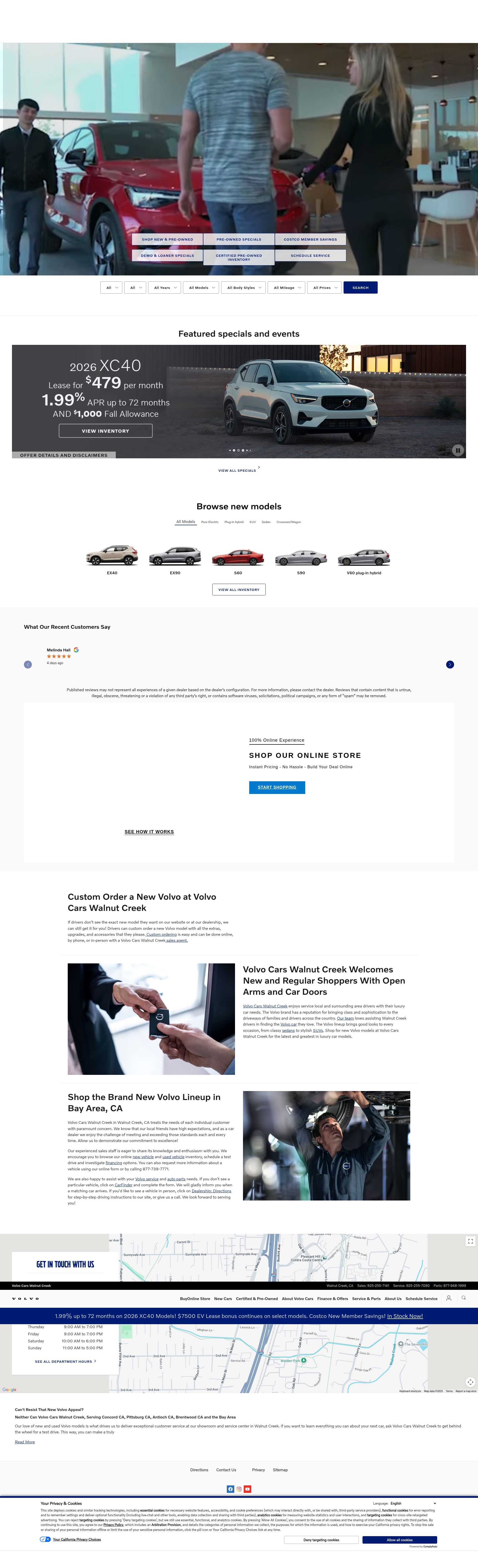 Screenshot of www.volvocarswalnutcreek.com
