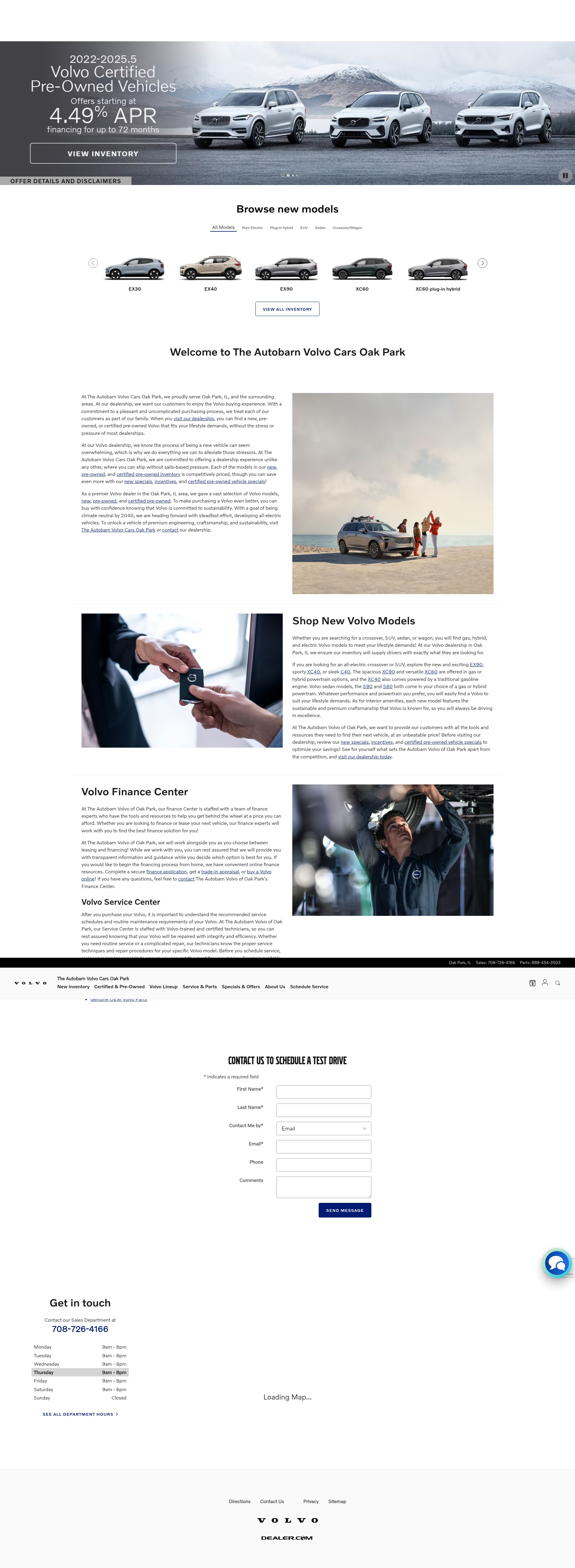 Screenshot of www.volvooakpark.com