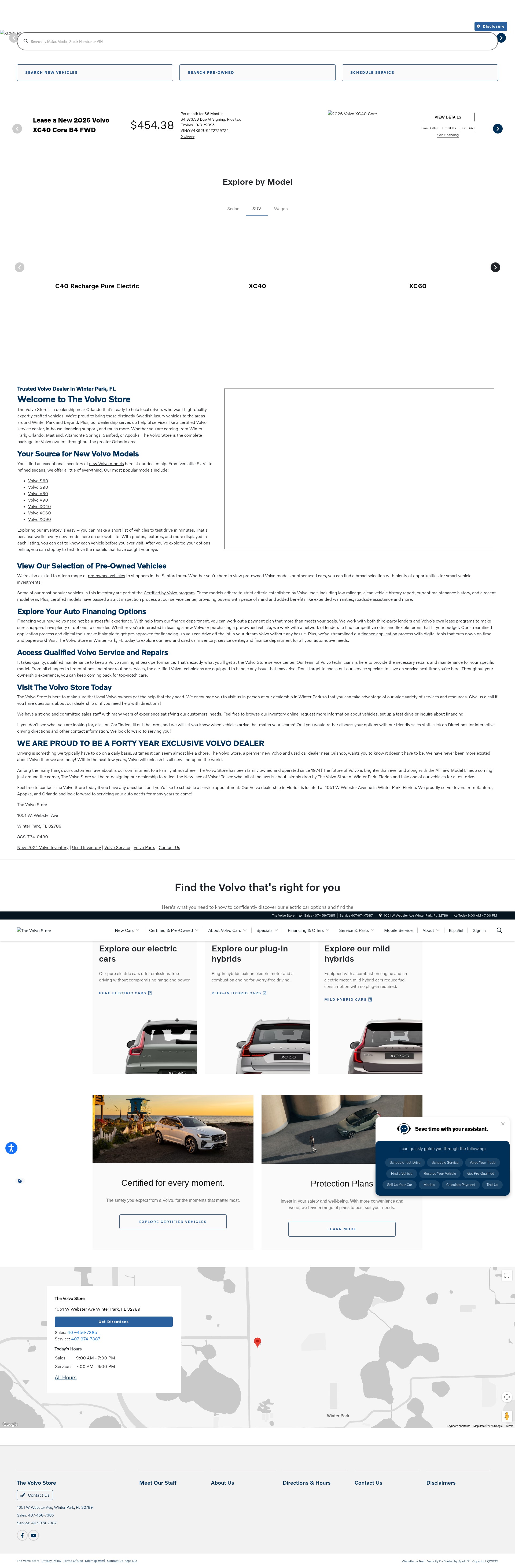 Screenshot of www.volvowinterpark.com