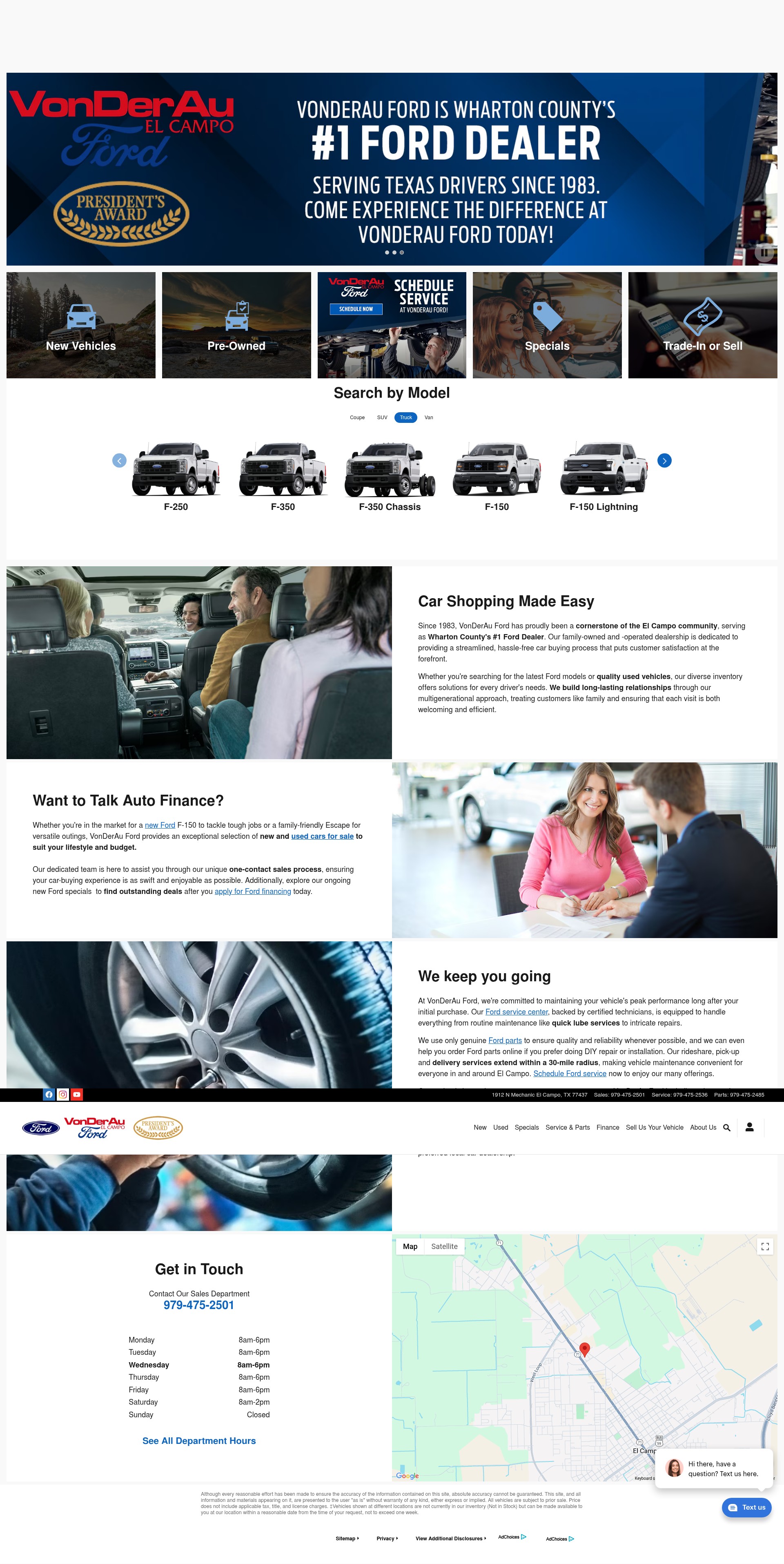 Screenshot of www.vonderauford.com