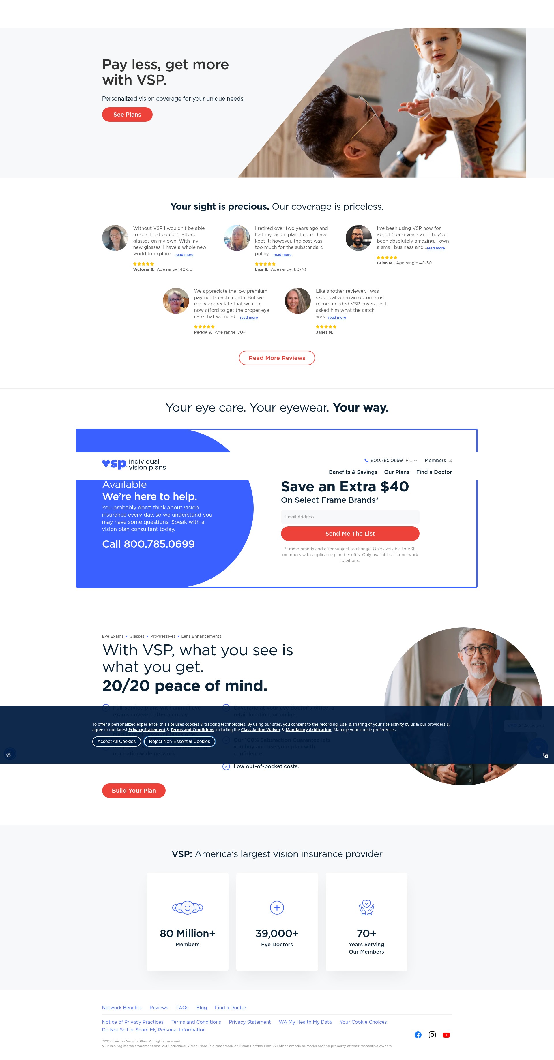 Screenshot of www.vspdirect.com