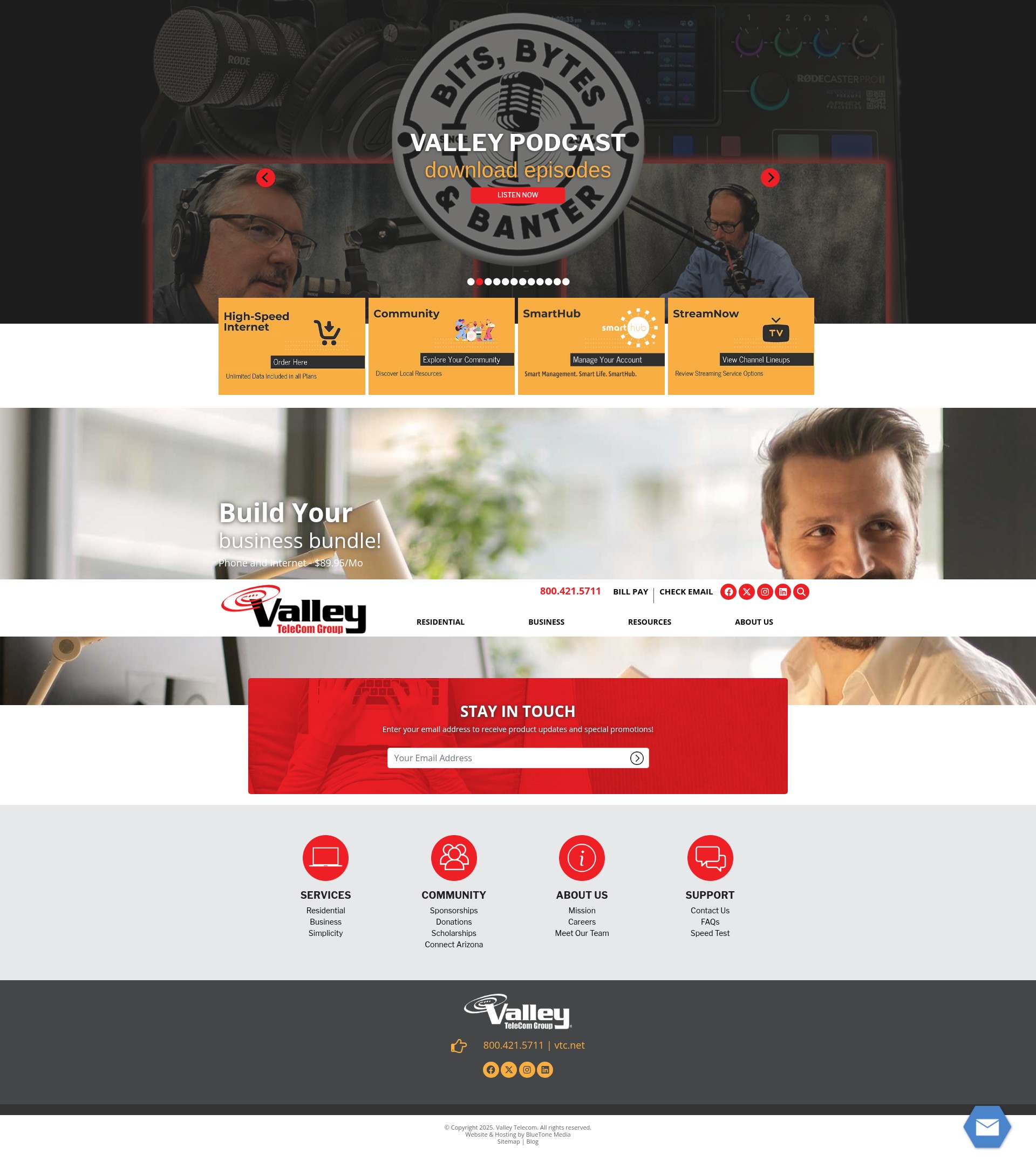 Screenshot of www.vtc.net