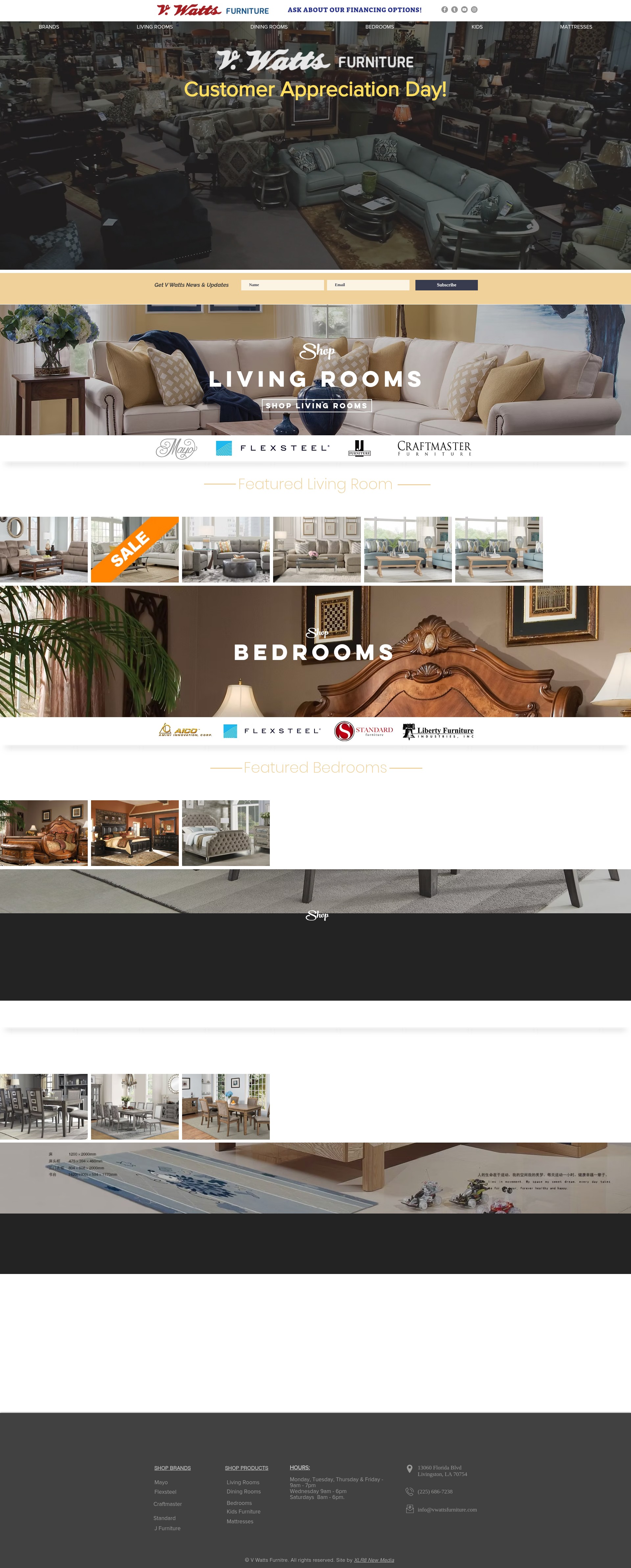 Screenshot of www.vwattsfurnitureandmattresses.com