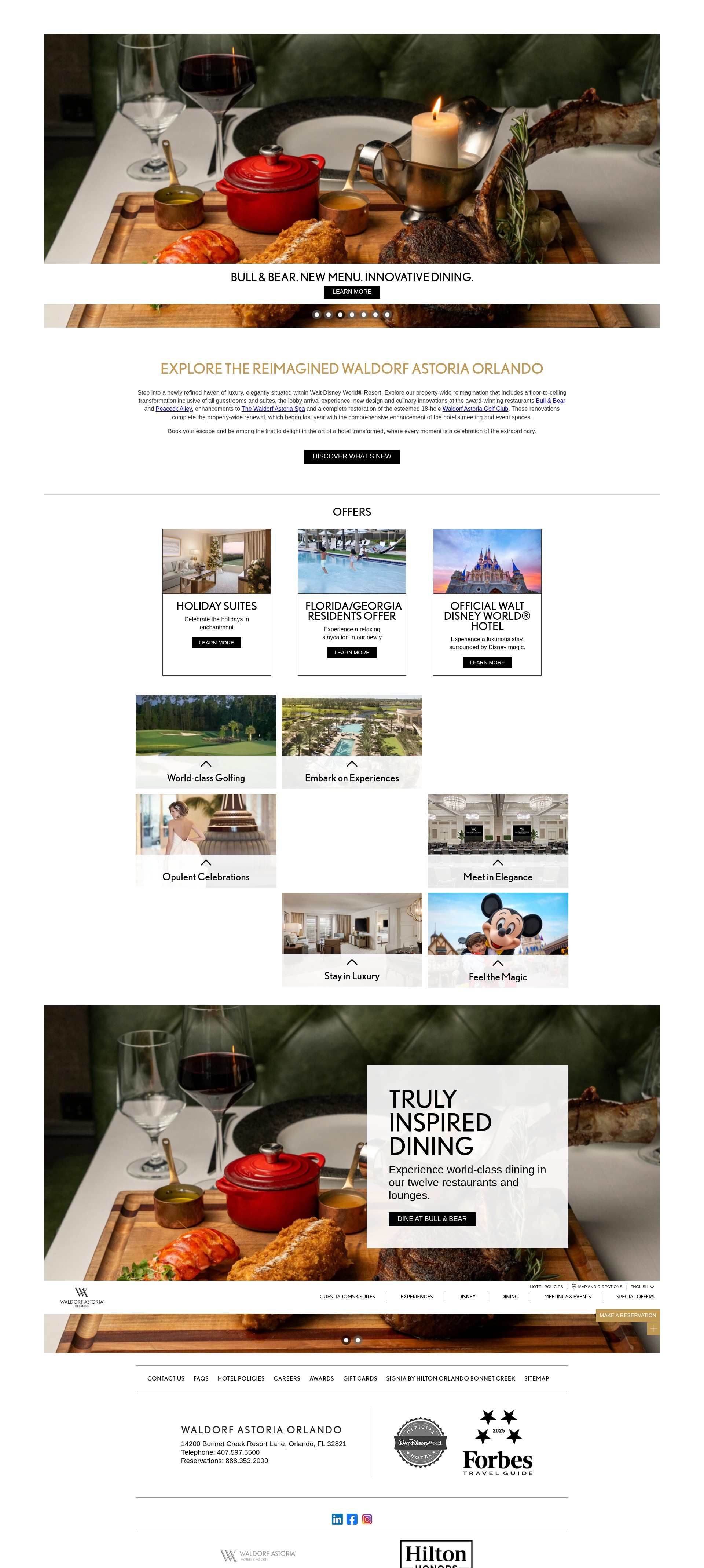 Screenshot of www.waldorfastoriaorlando.com