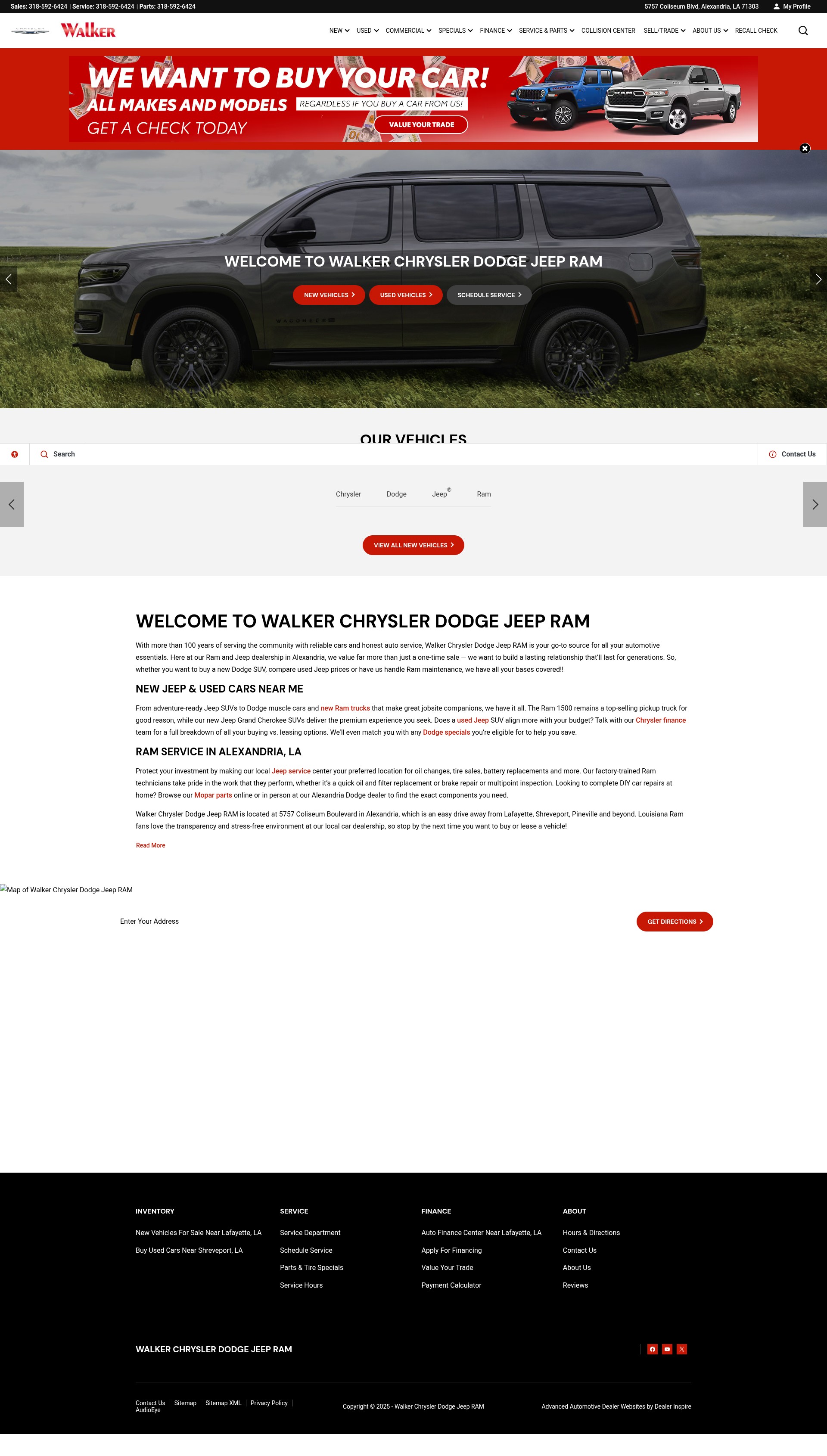 Screenshot of www.walkercdjr.net