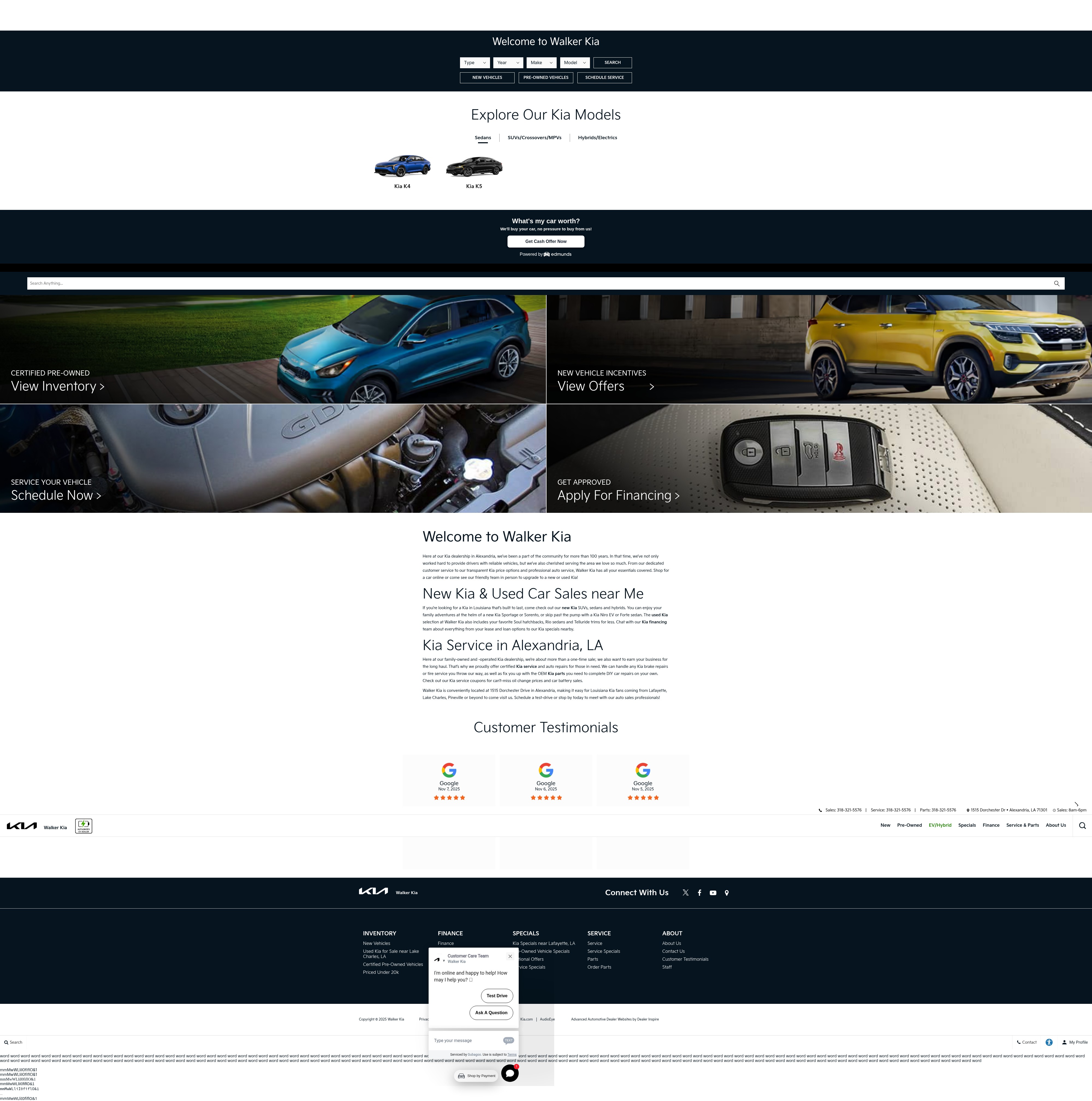 Screenshot of www.walkerkia.com