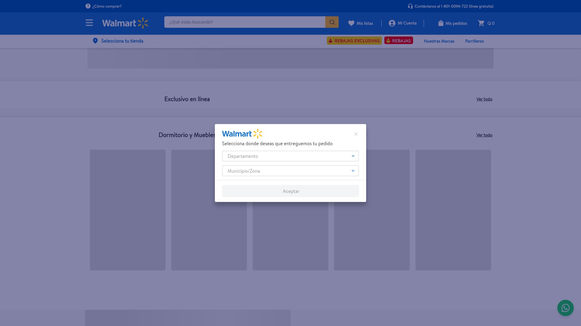 Screenshot of www.walmart.com.gt
