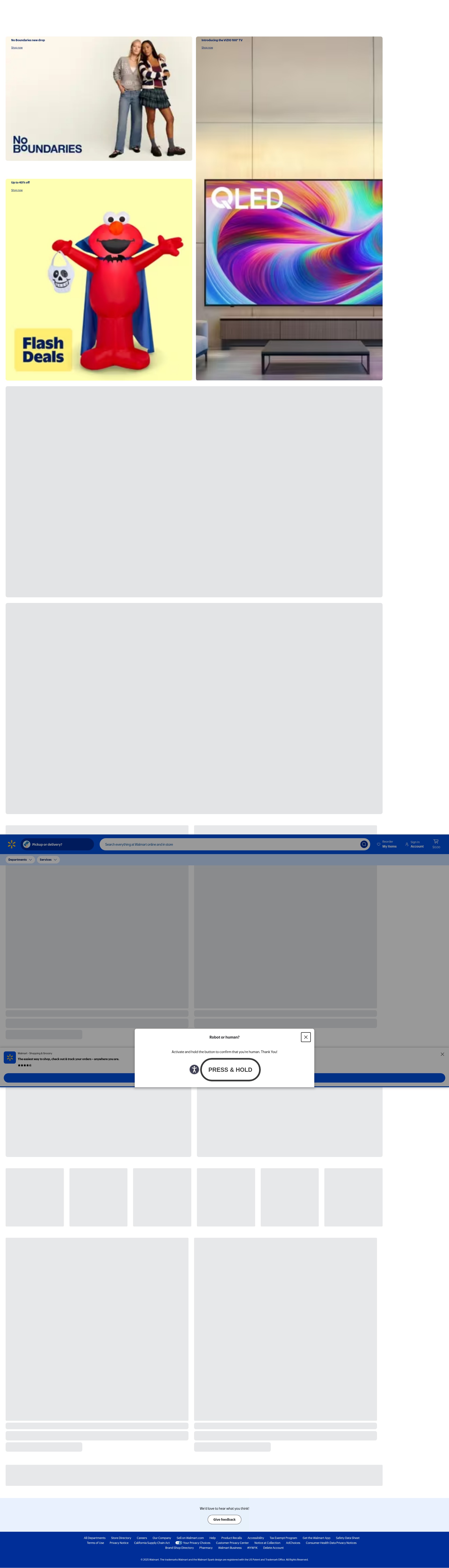 Screenshot of www.walmart.com