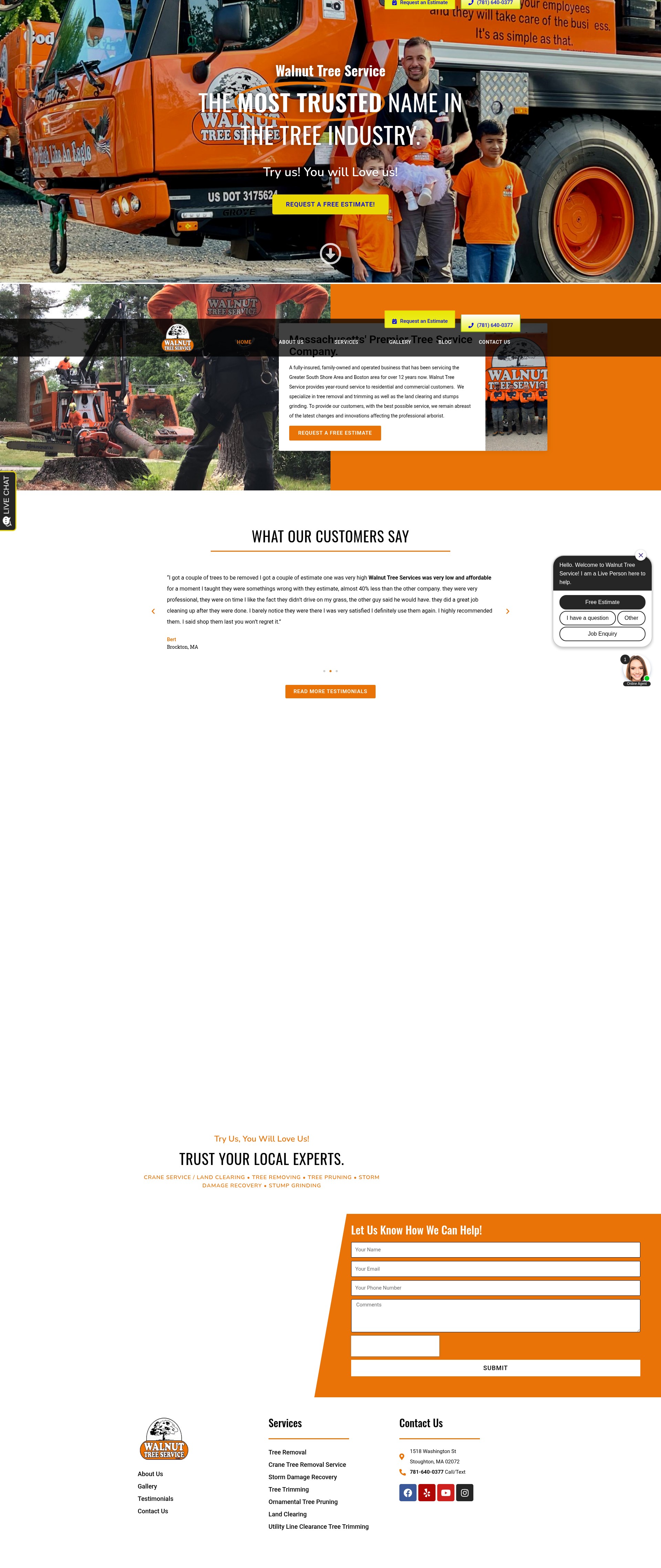 Screenshot of www.walnuttreeservice.com
