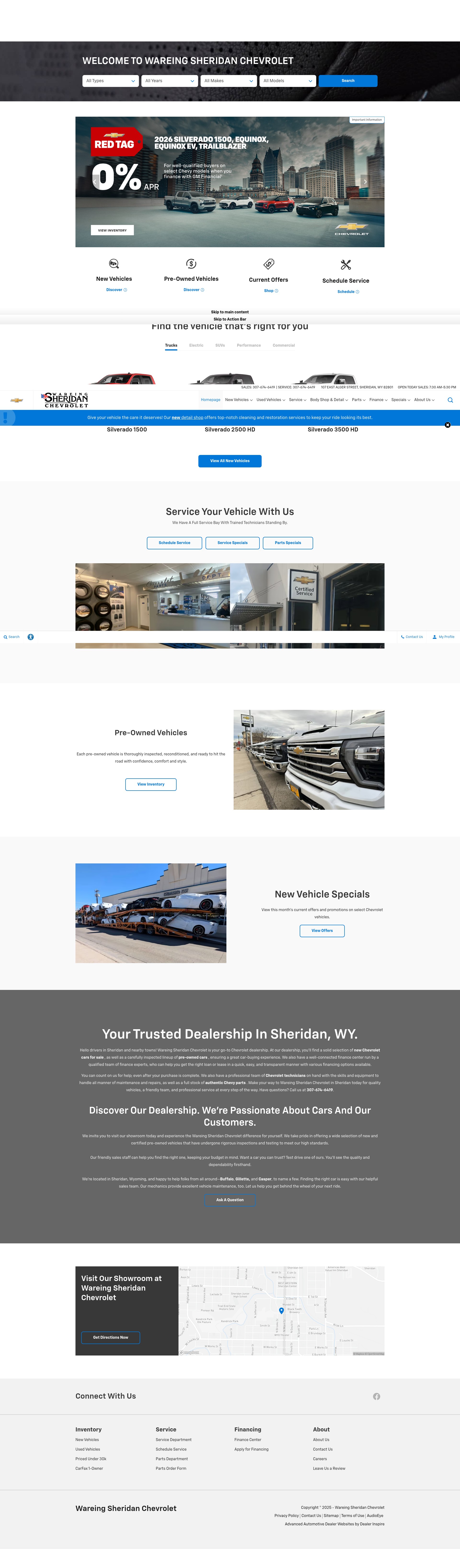 Screenshot of www.wareingsheridan.com