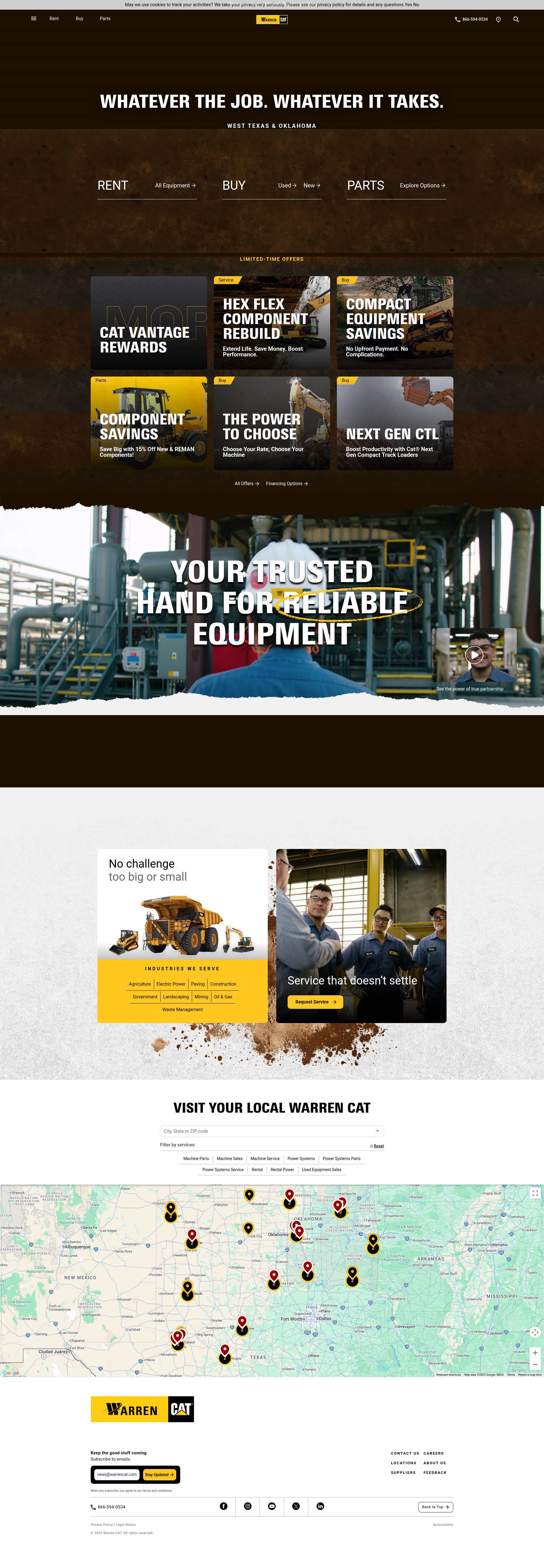 Screenshot of www.warrencat.com