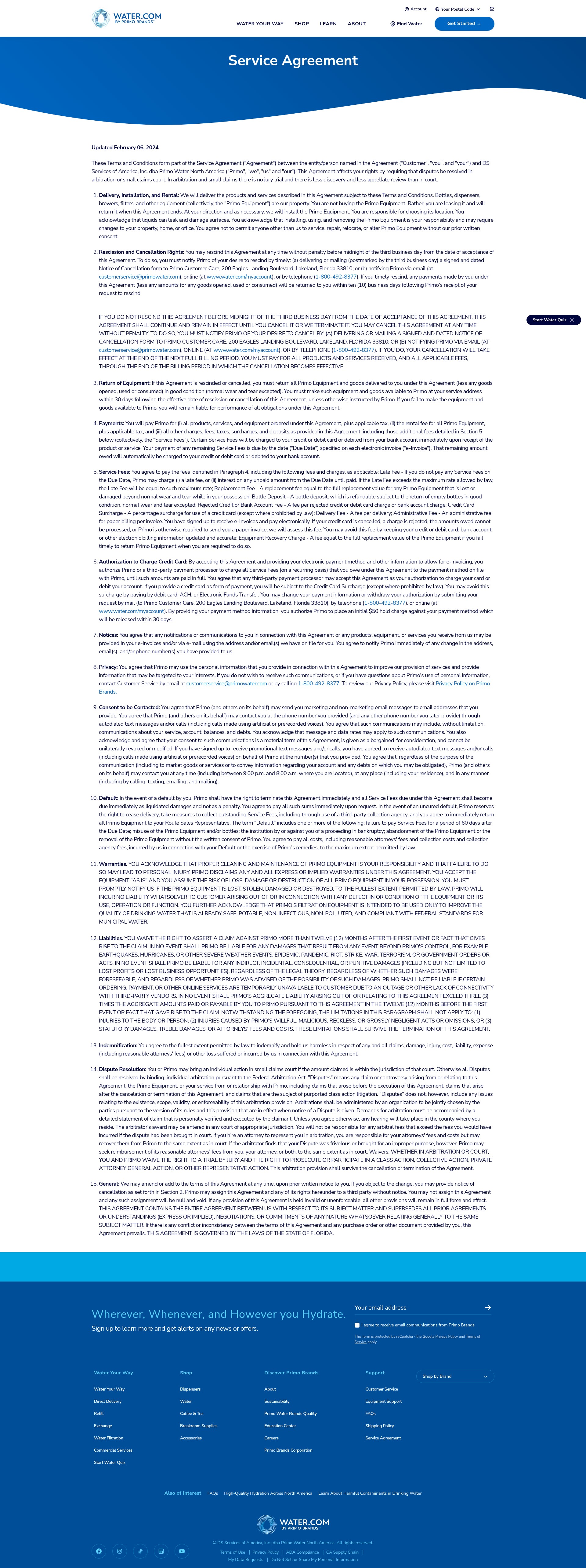 Screenshot of www.water.com