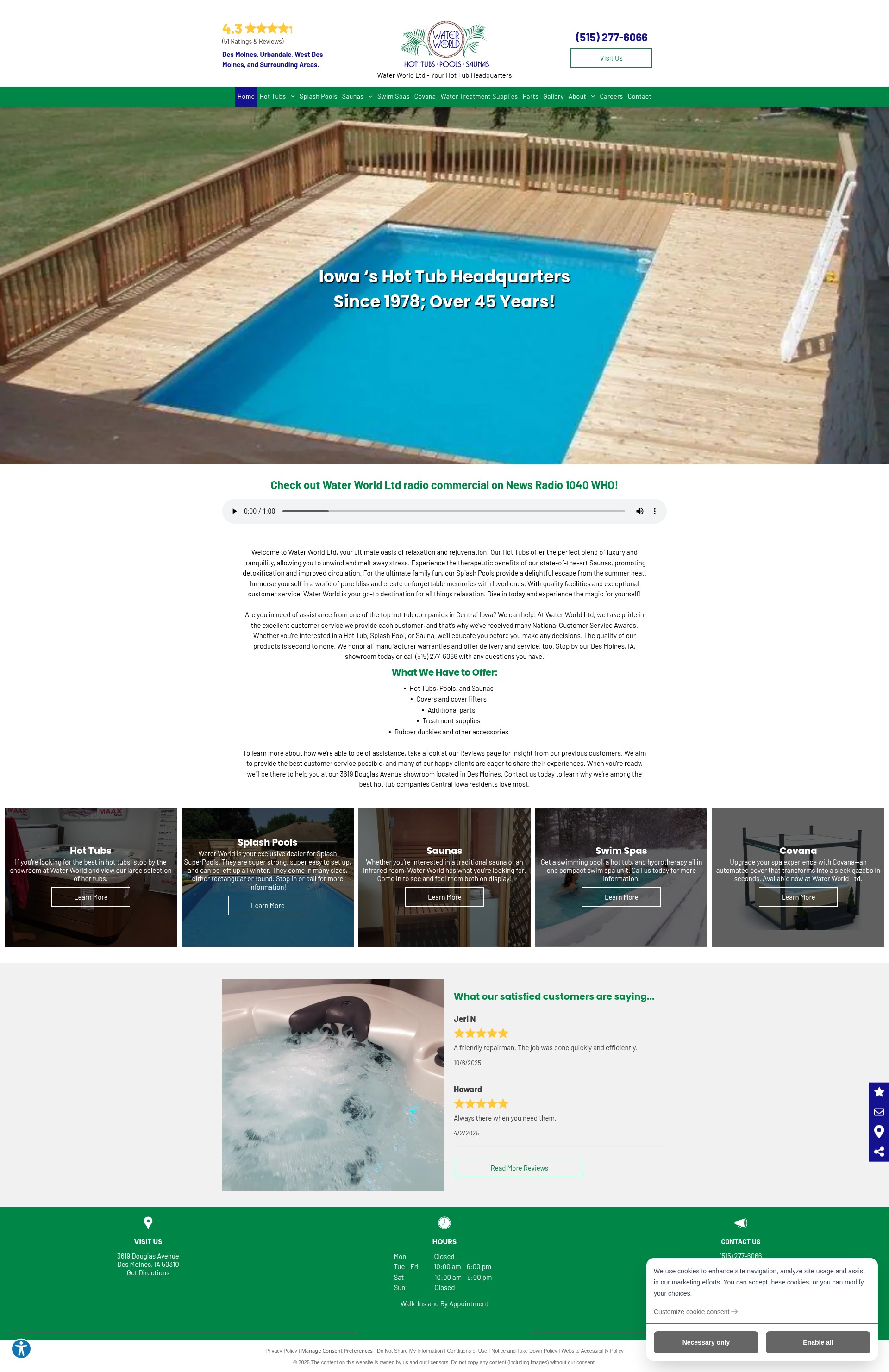 Screenshot of www.waterworldltd.com