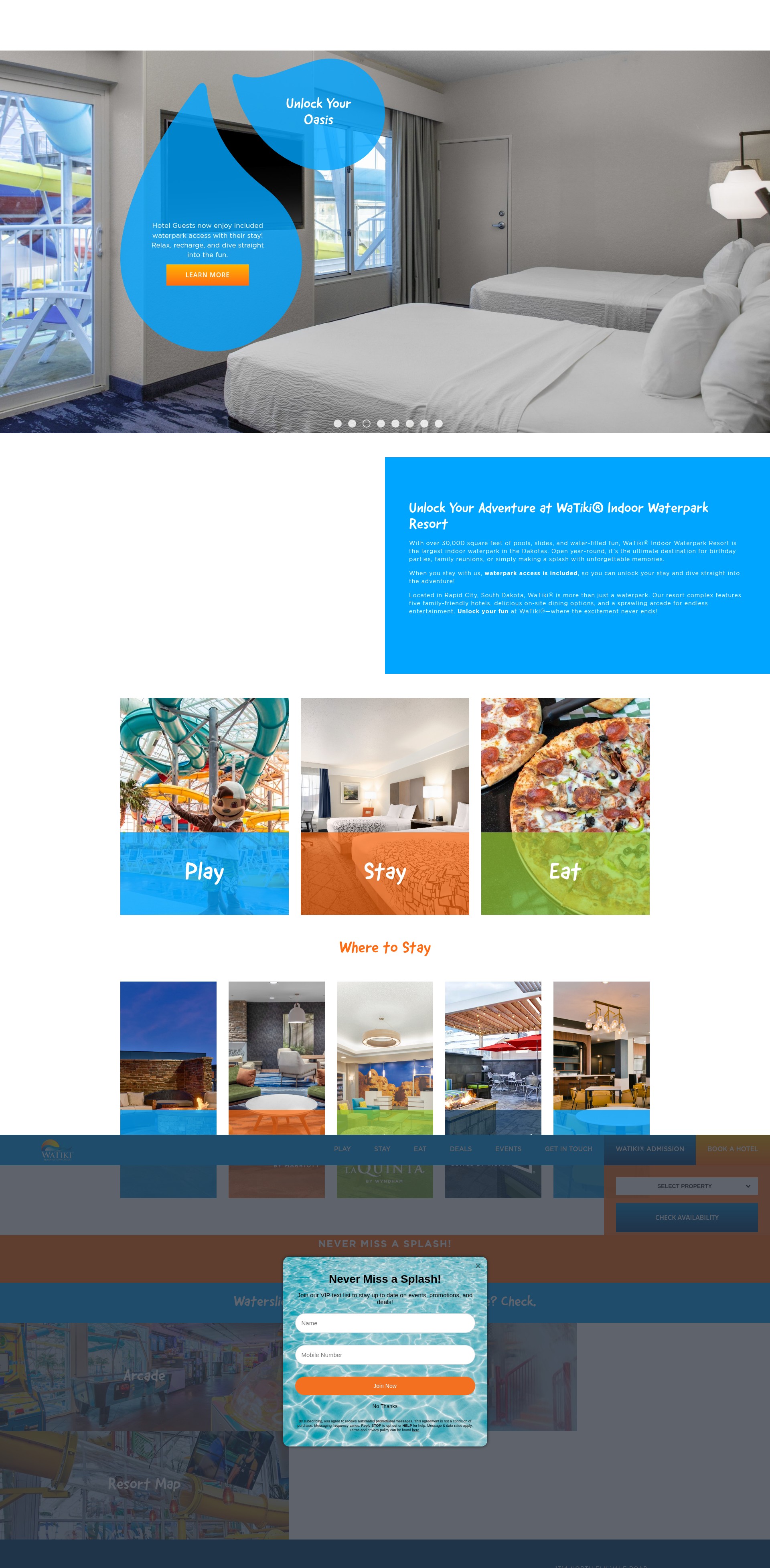 Screenshot of www.watikiwaterpark.com
