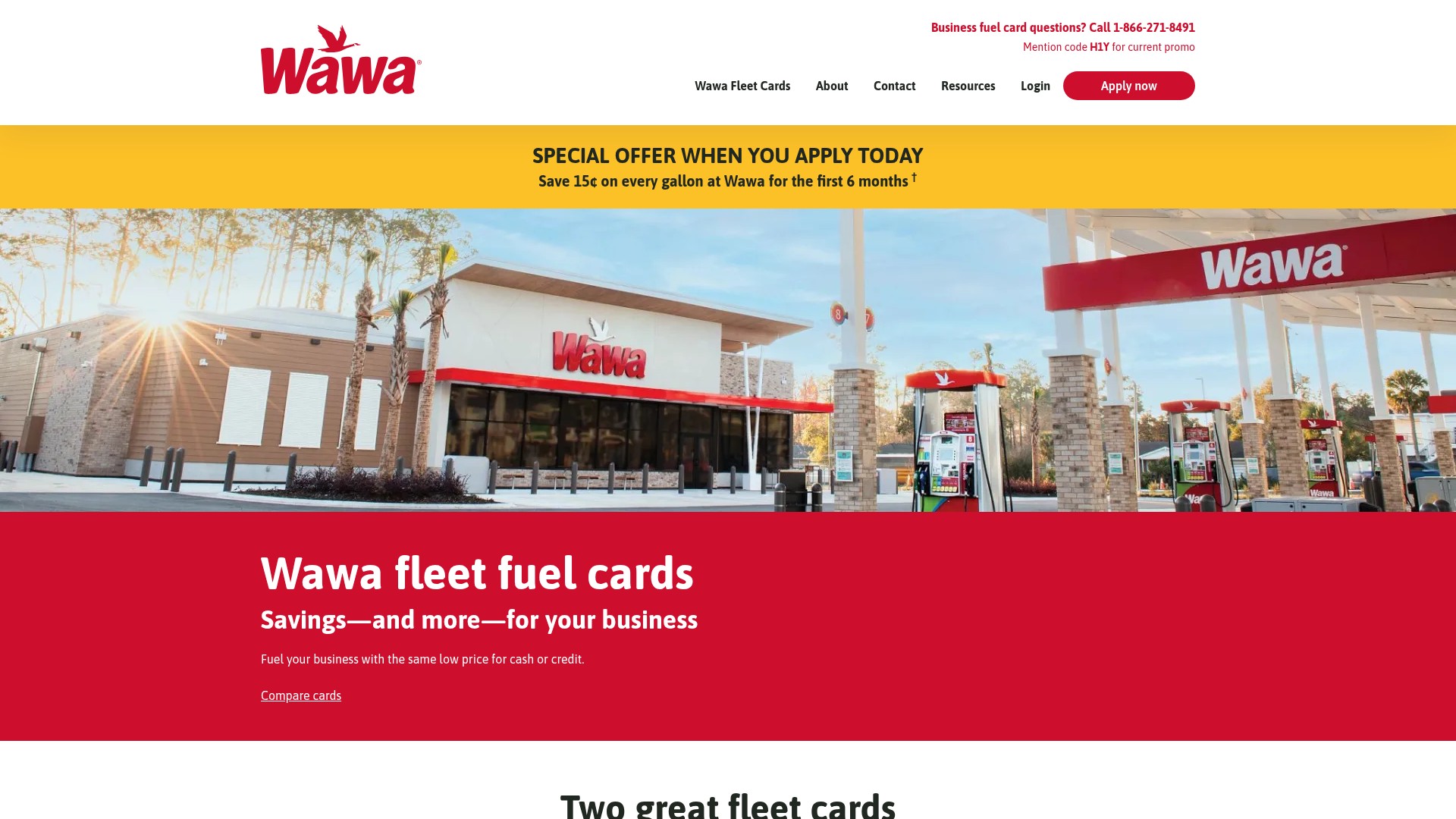 Screenshot of www.wawafleet.com