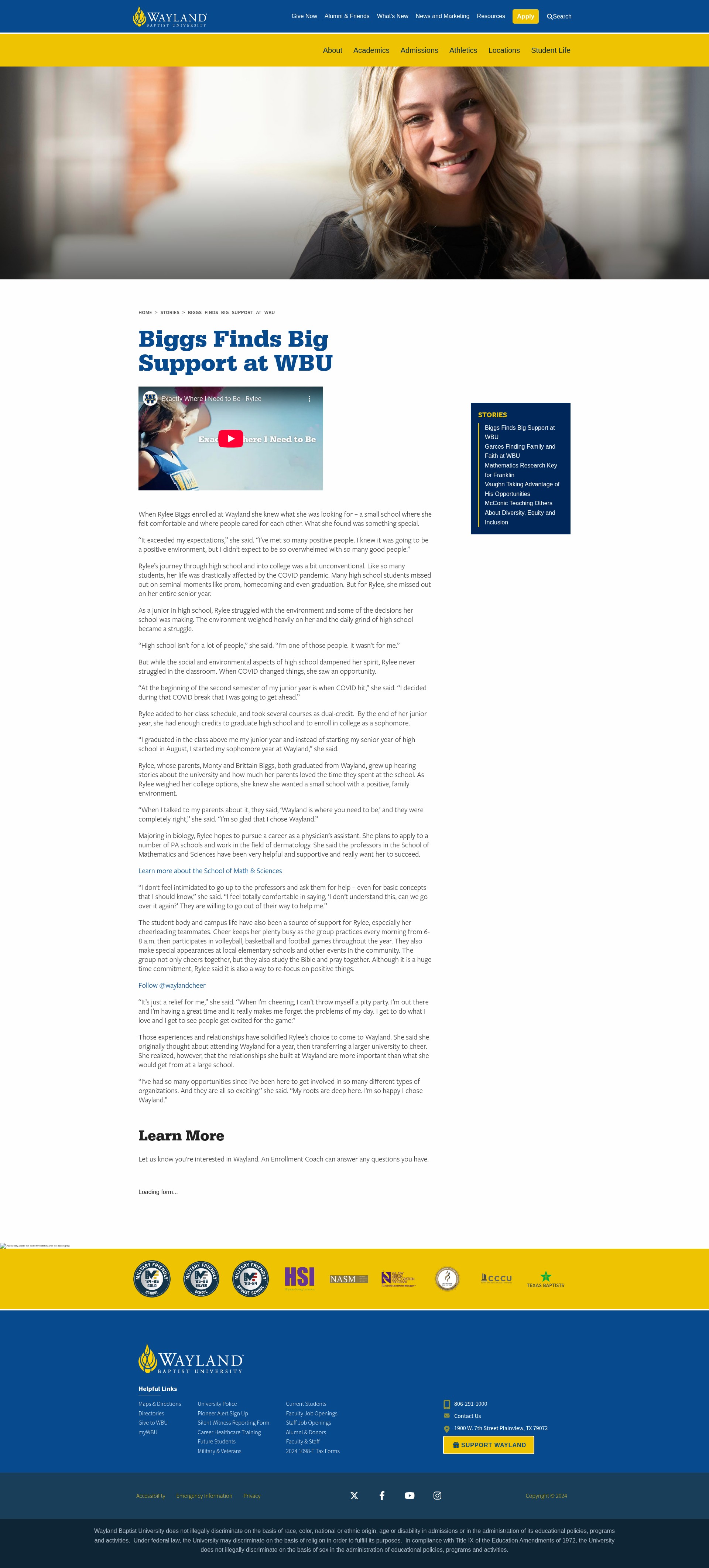 Screenshot of www.wbu.edu