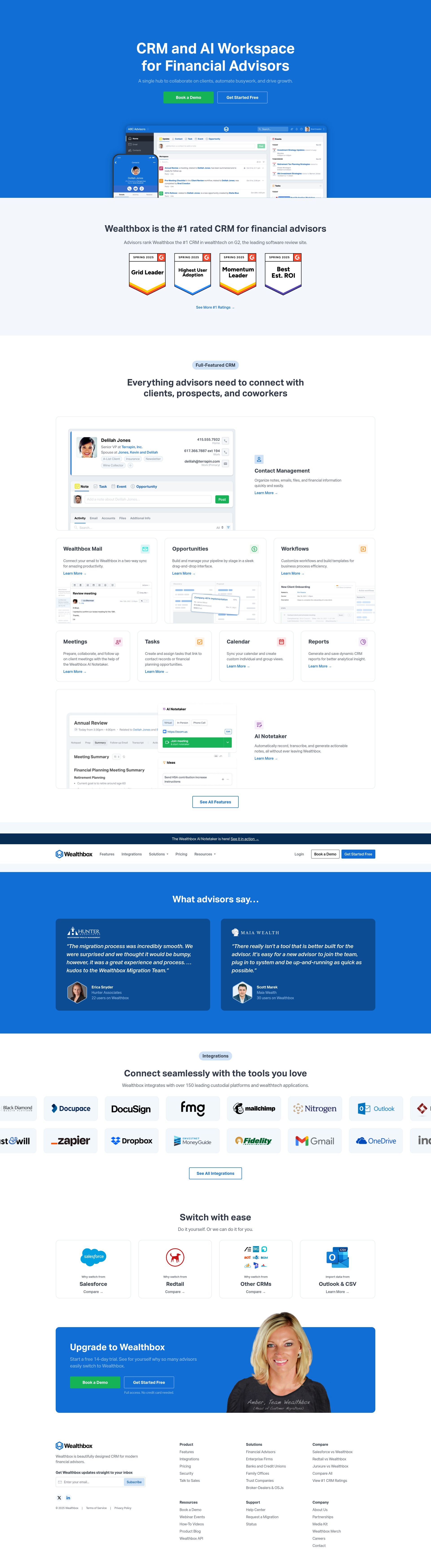 Screenshot of www.wealthbox.com