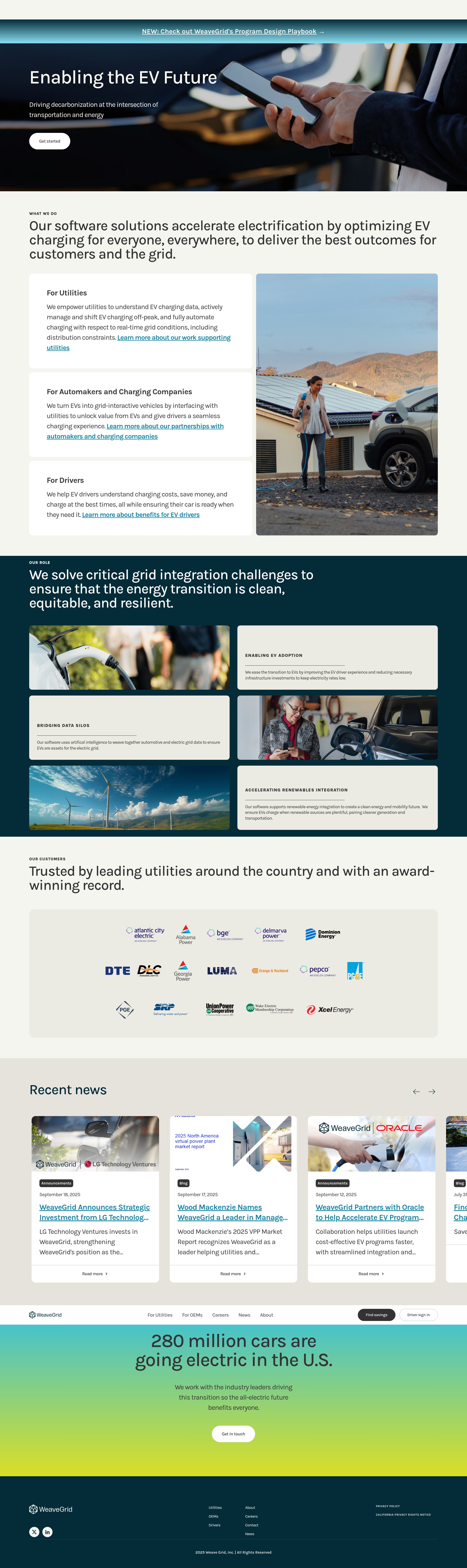 Screenshot of www.weavegrid.com