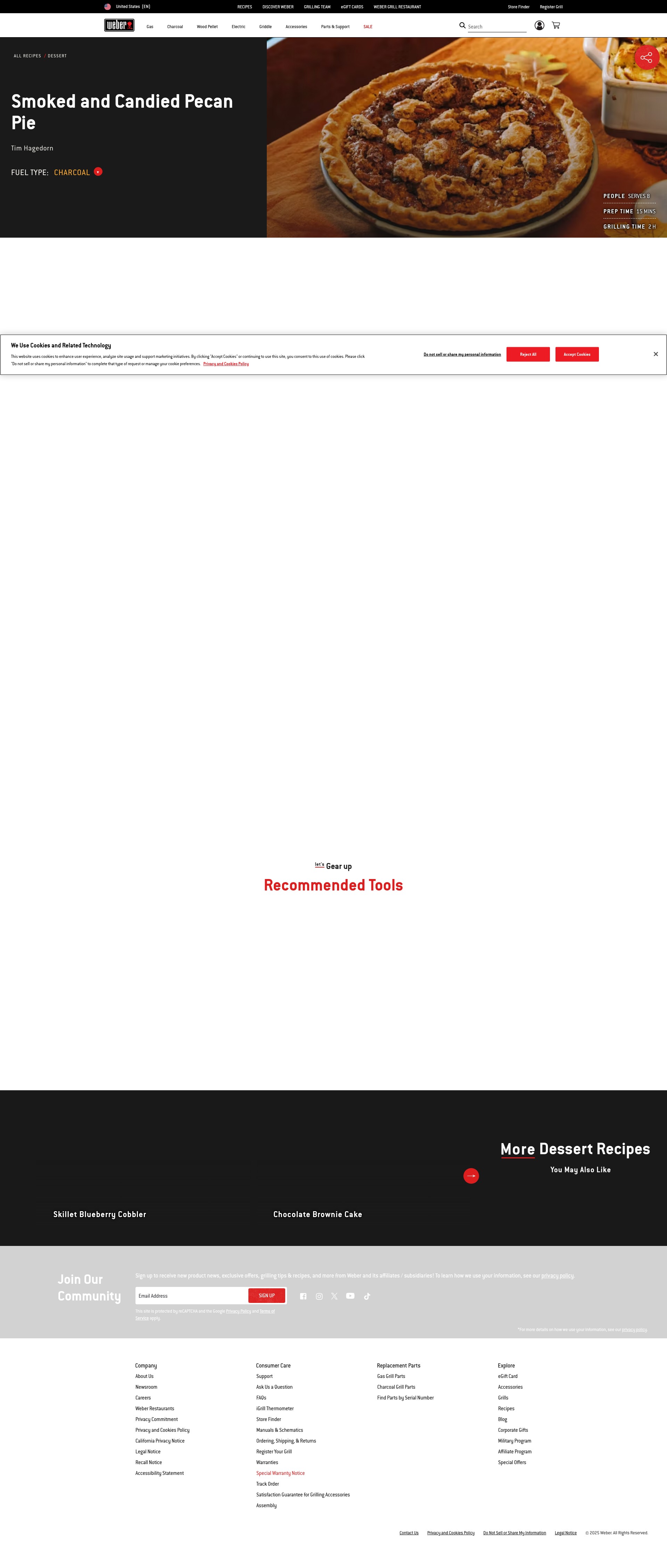 Screenshot of www.weber.com