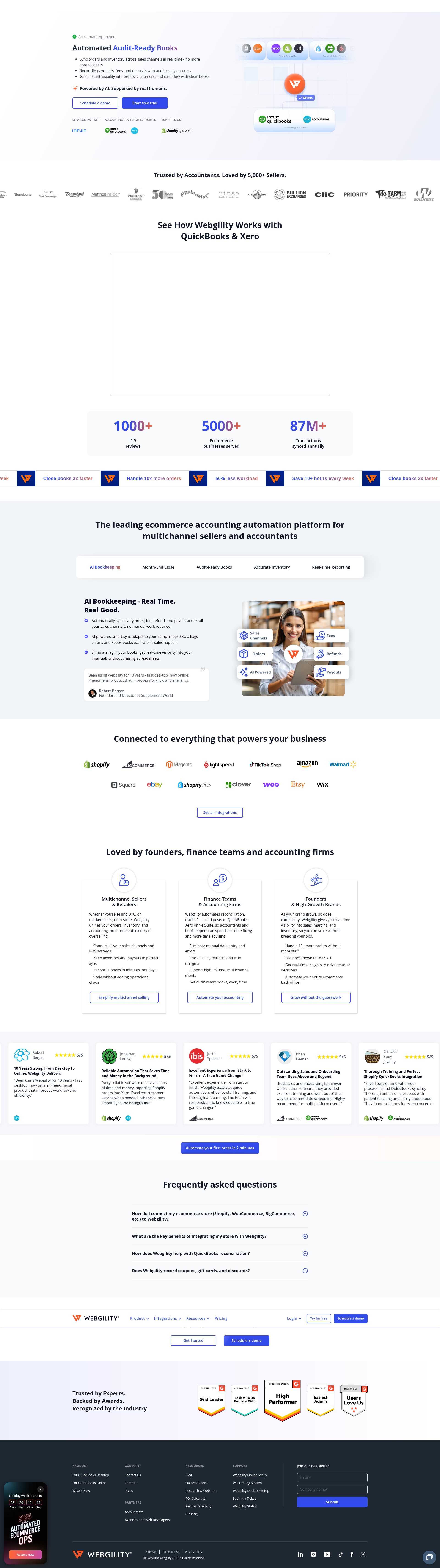 Screenshot of www.webgility.com