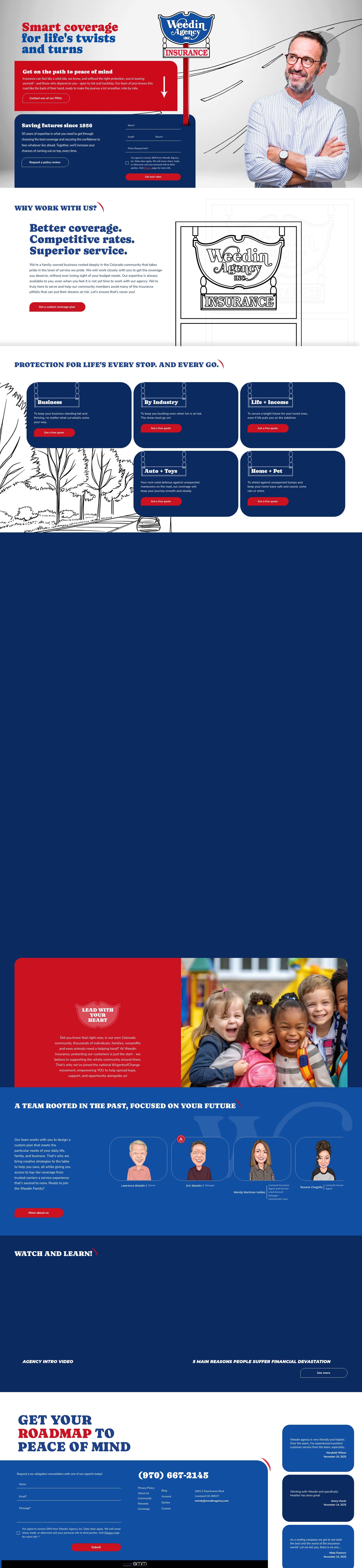Screenshot of www.weedinagency.com