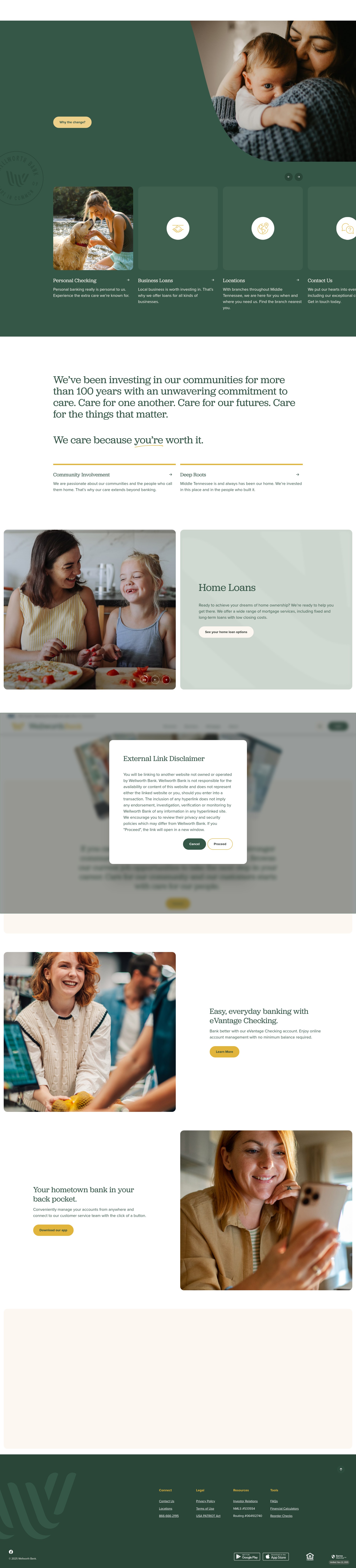 Screenshot of www.wellworth.bank