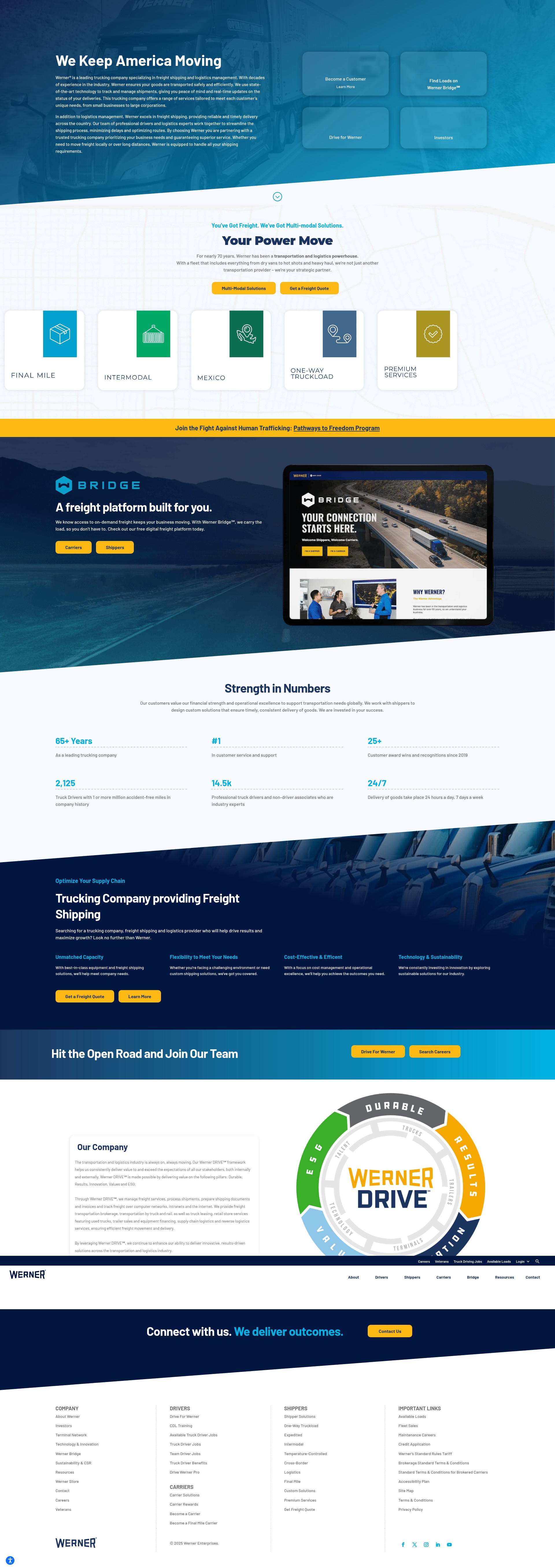 Screenshot of www.werner.com