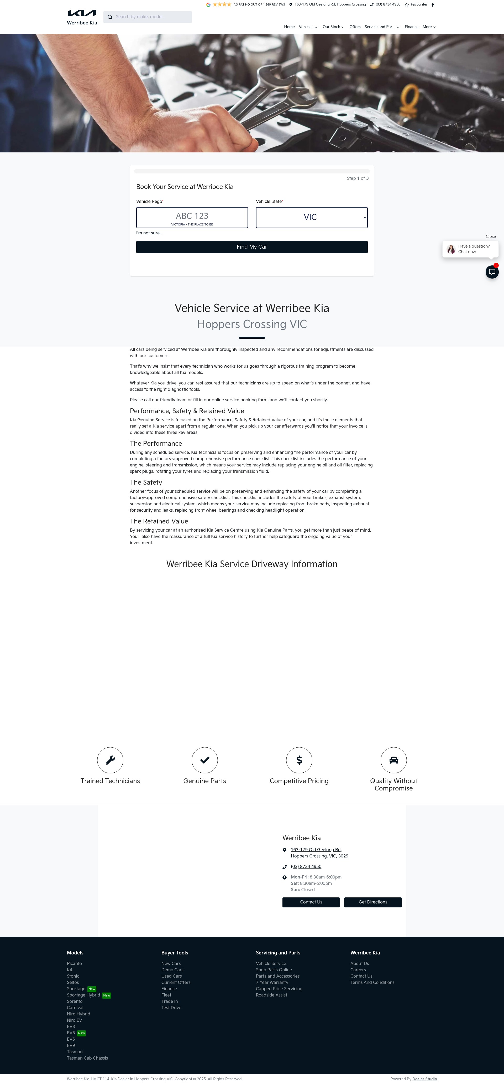Screenshot of www.werribeekia.com.au