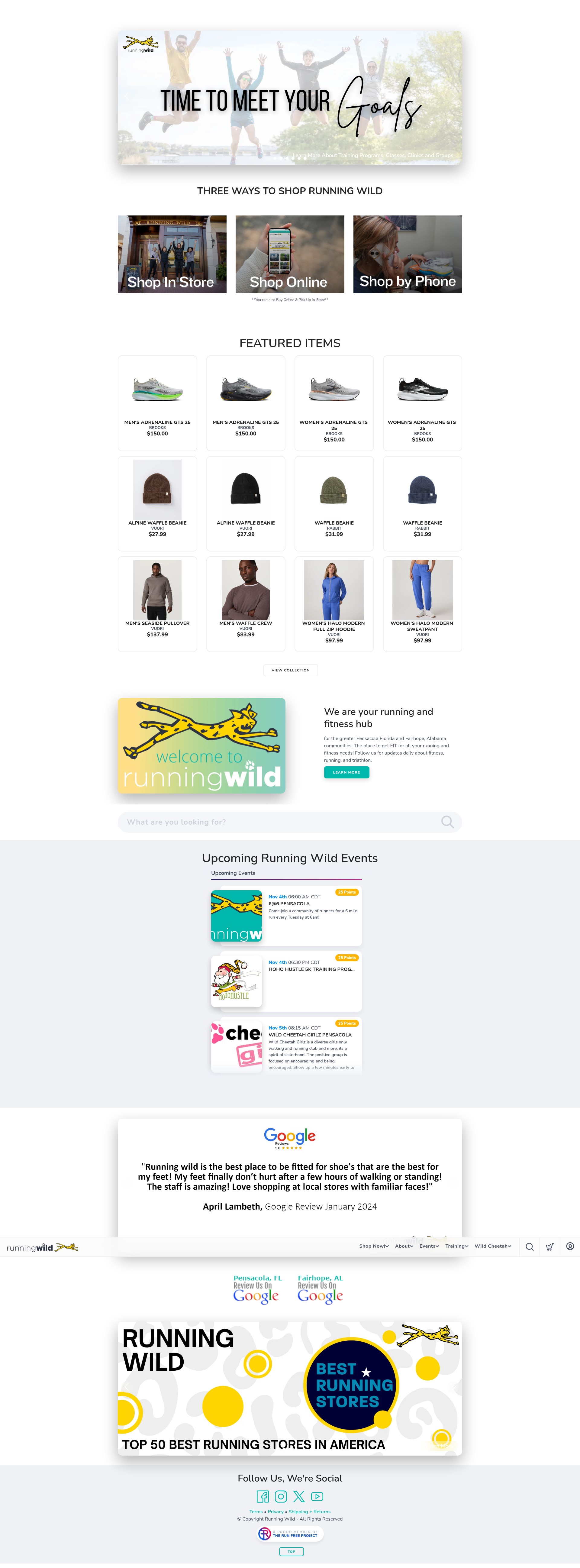 Screenshot of www.werunwild.com